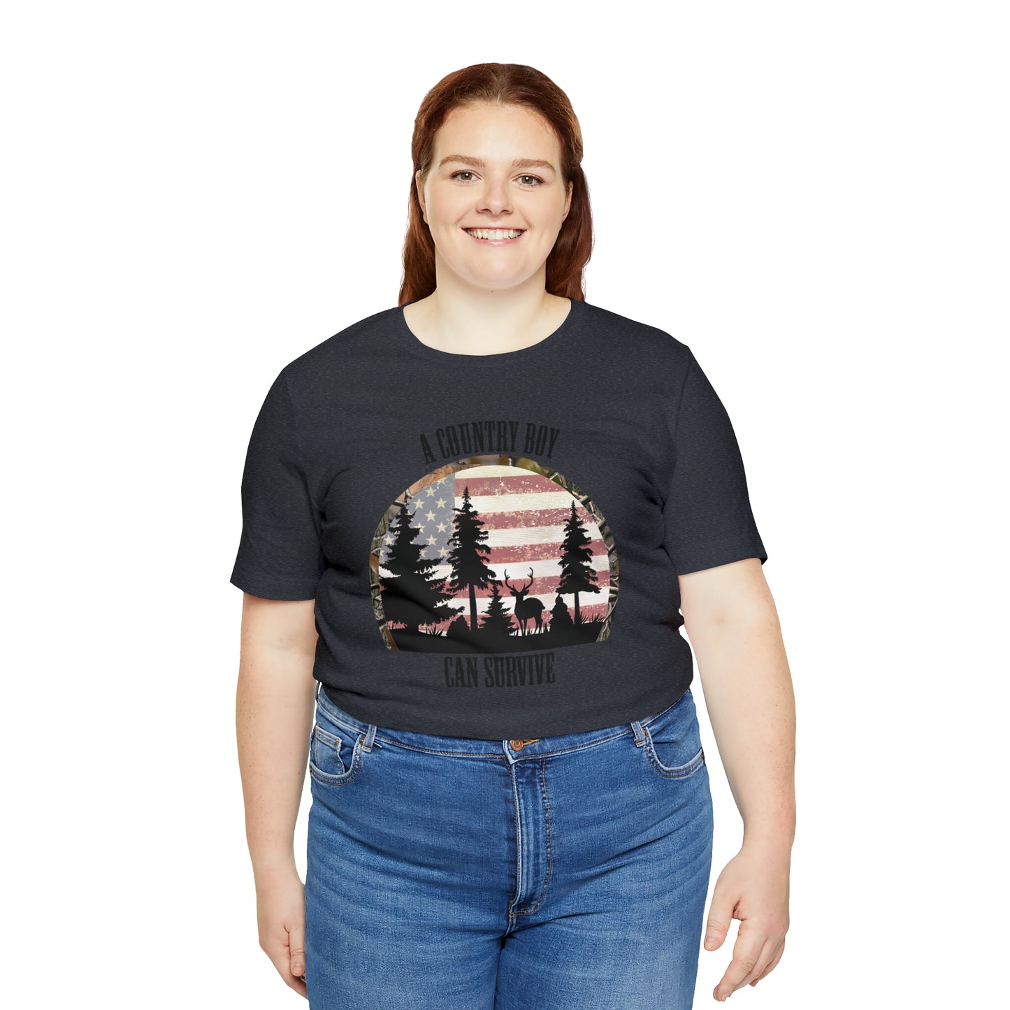 "A Country Boy Can Survive" Unisex Jersey Short Sleeve Tee