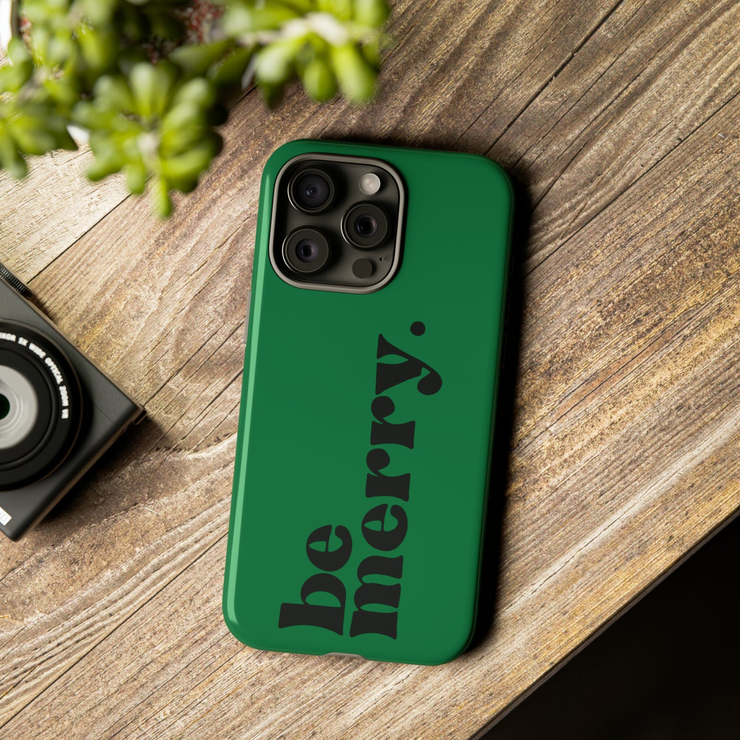 be merry Christmas/ Holiday Apple iPhone Tough Cases