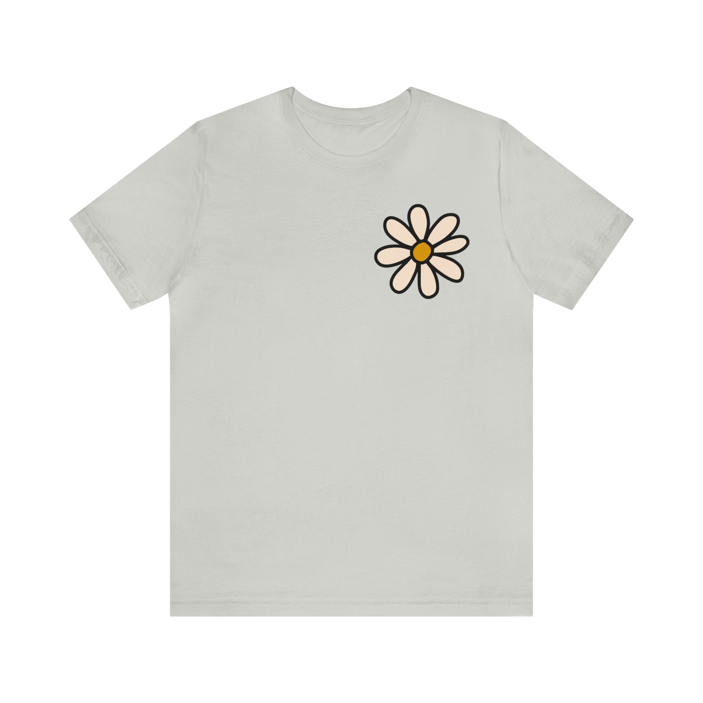 Distressed Daisy Love Like Jesus - Front and Back Design - T-Shirt