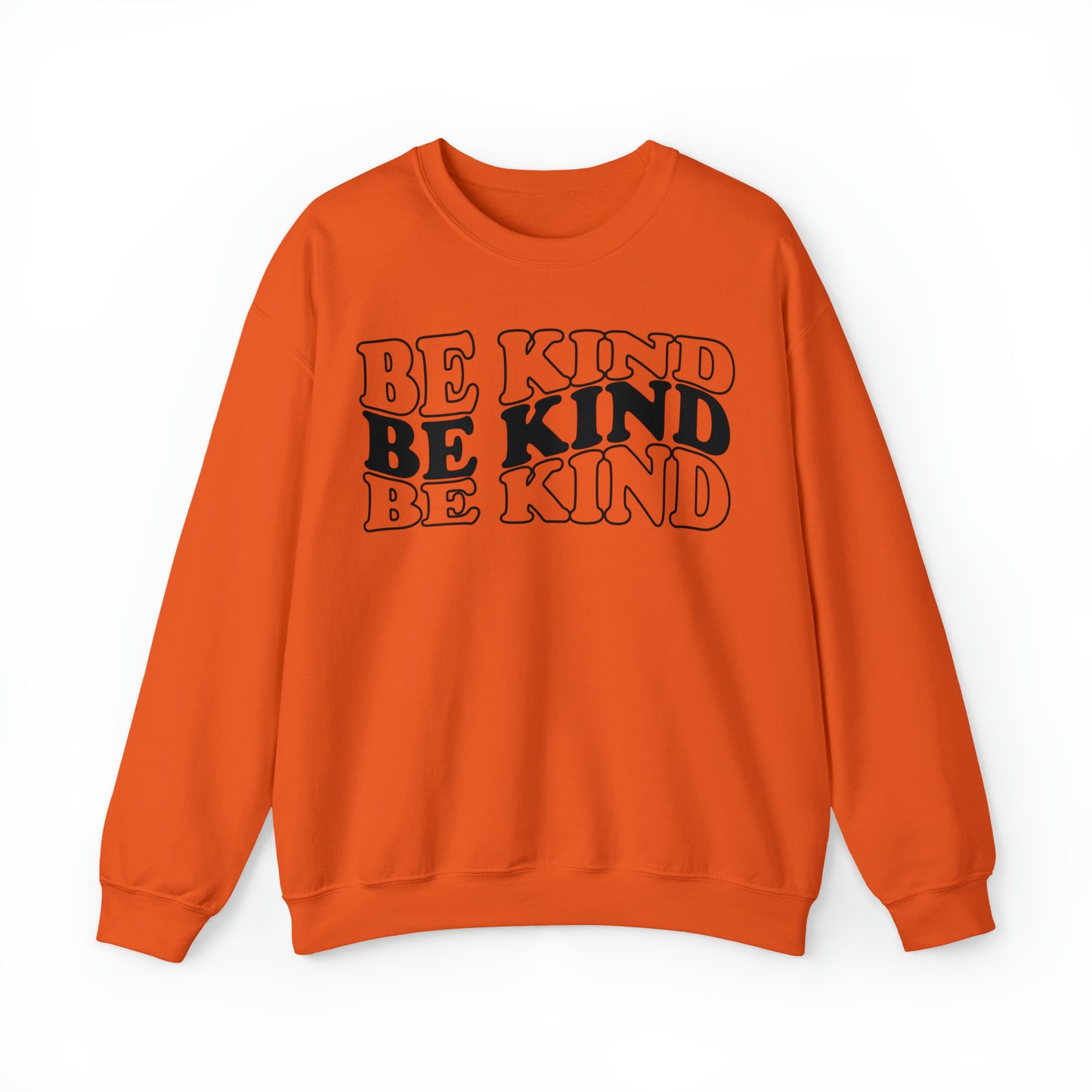 Be Kind Black Logo Unisex Heavy Blend™ Crewneck Sweatshirt