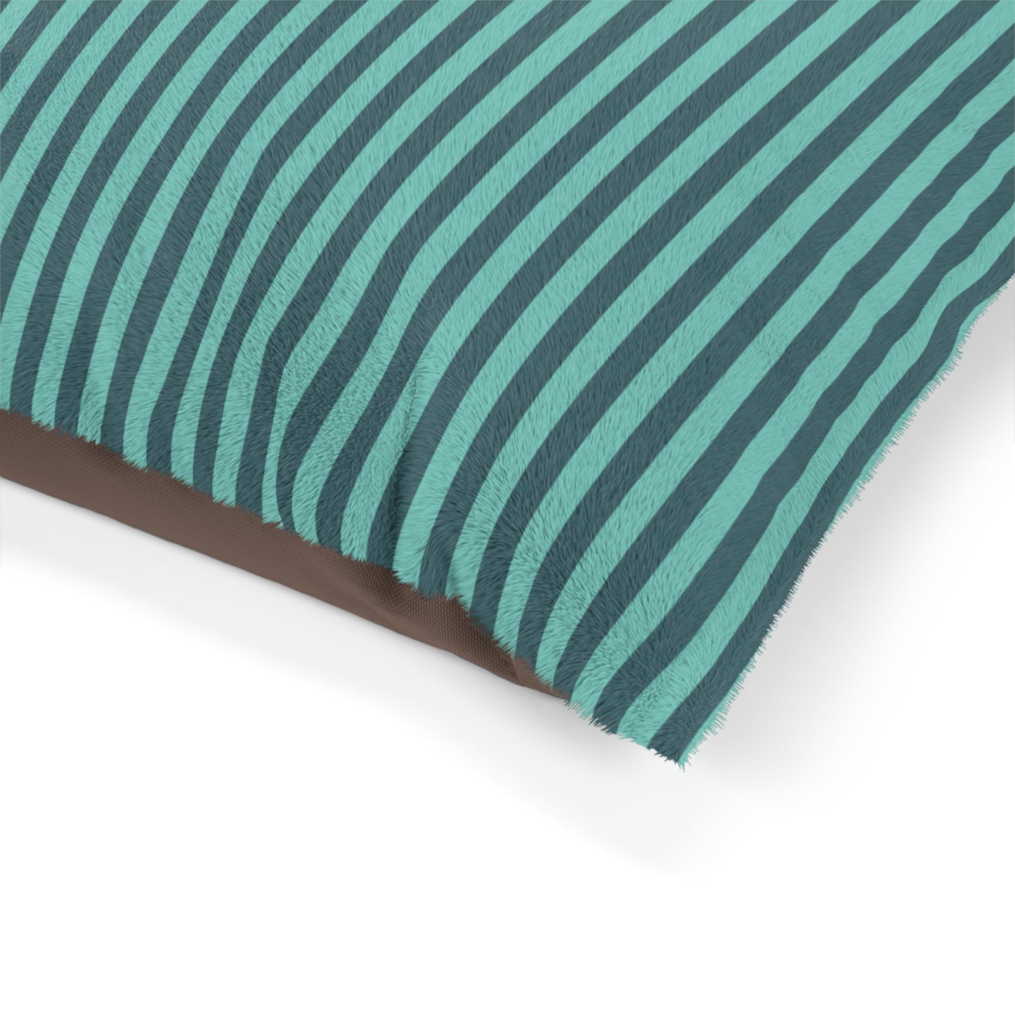 Aqua Winter Stripes Pet Bed
