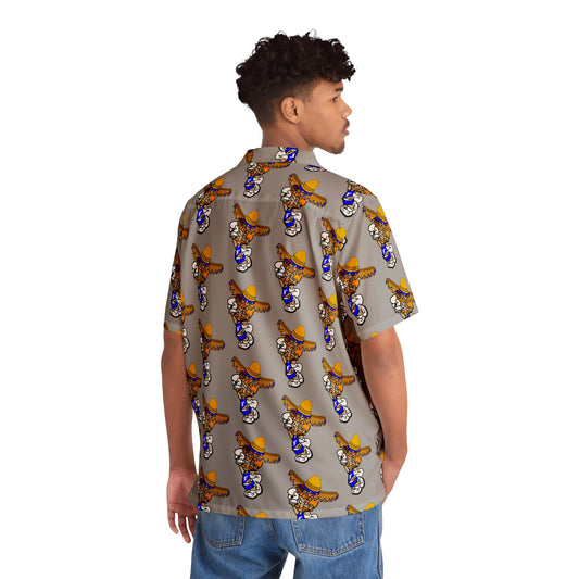 Freeburg Sombrero Midget Men's Hawaiian Shirt - Gray
