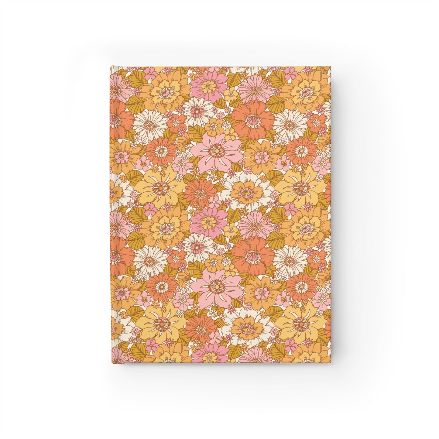 Boho Pink and Gold Floral - Journal - Blank