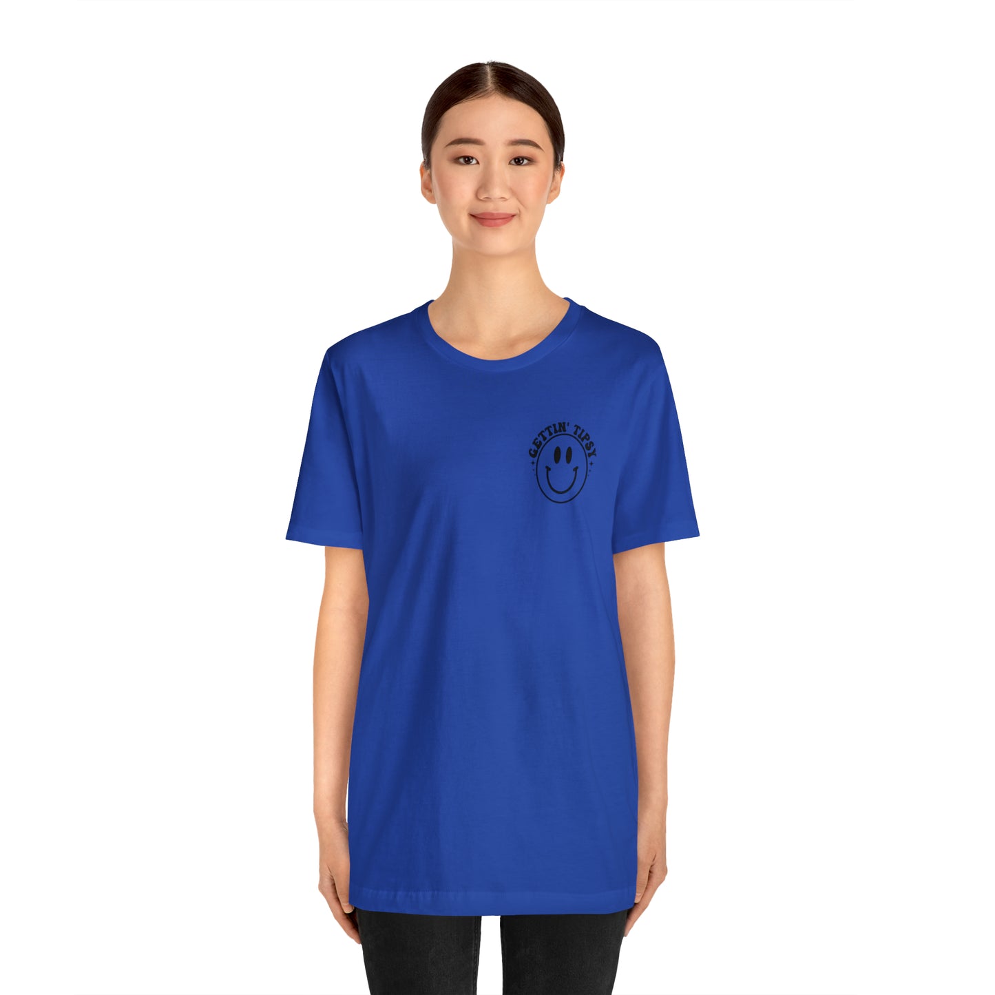 "Errbody in the Lake Gettin' Tipsy" (Front and Back Design) Unisex Jersey Short Sleeve Tee