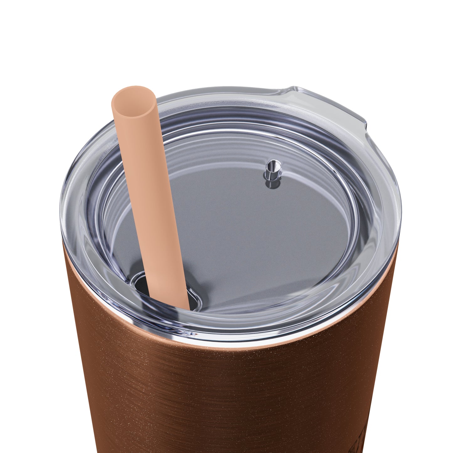 Country Cow Print Skinny Tumbler with Straw, 20oz