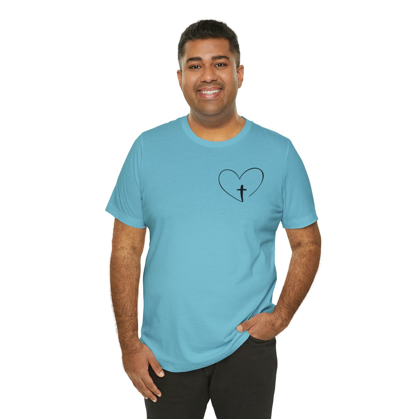 "Jesus Scripture" (Front and Back Design) Unisex Jersey Short Sleeve Tee