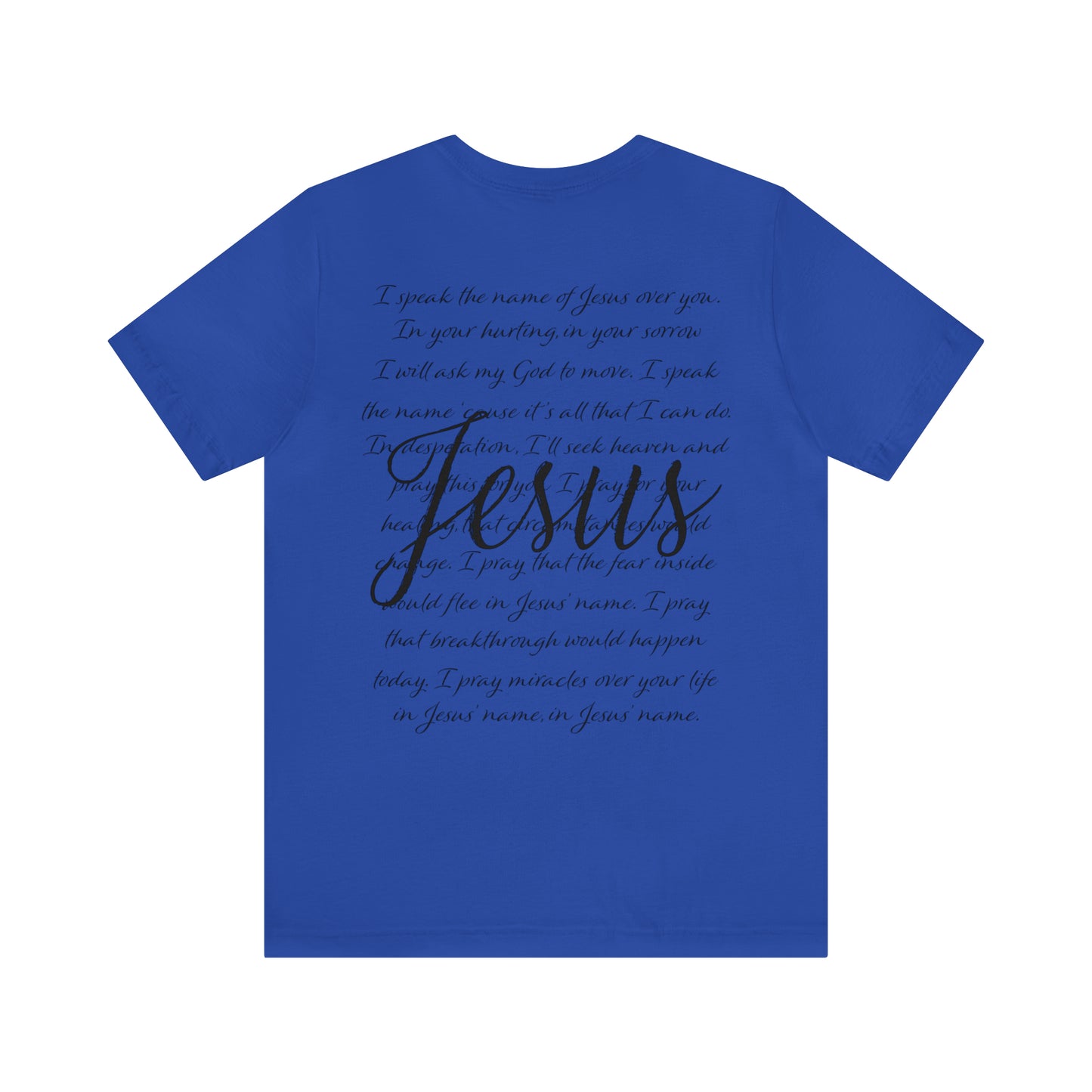 "Jesus Scripture" (Front and Back Design) Unisex Jersey Short Sleeve Tee
