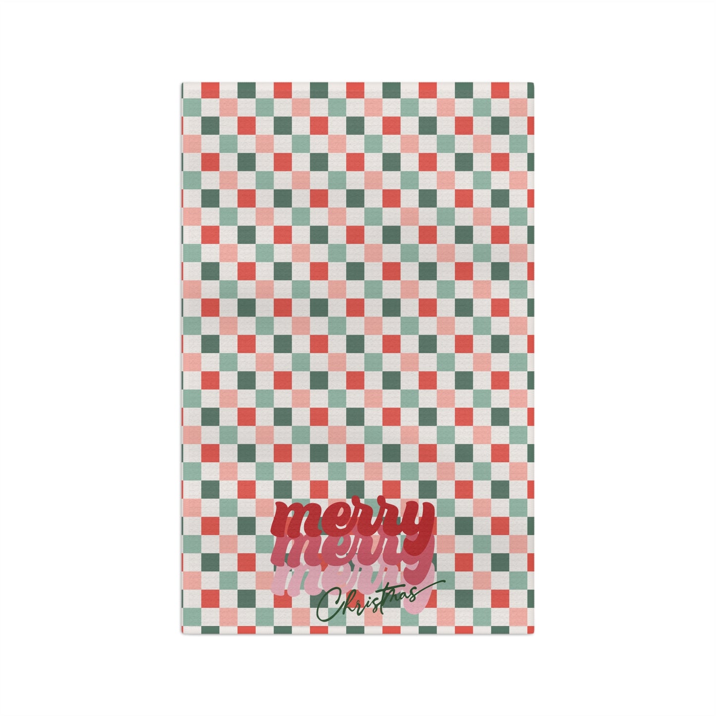 Merry Merry Merry Christmas/ Holiday Soft Tea Towel