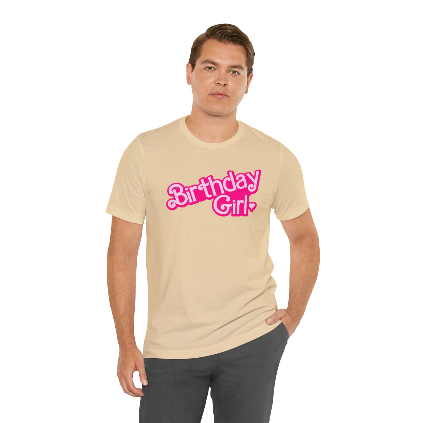 Birthday Girl Hot Pink Barbie Print T-Shirt -