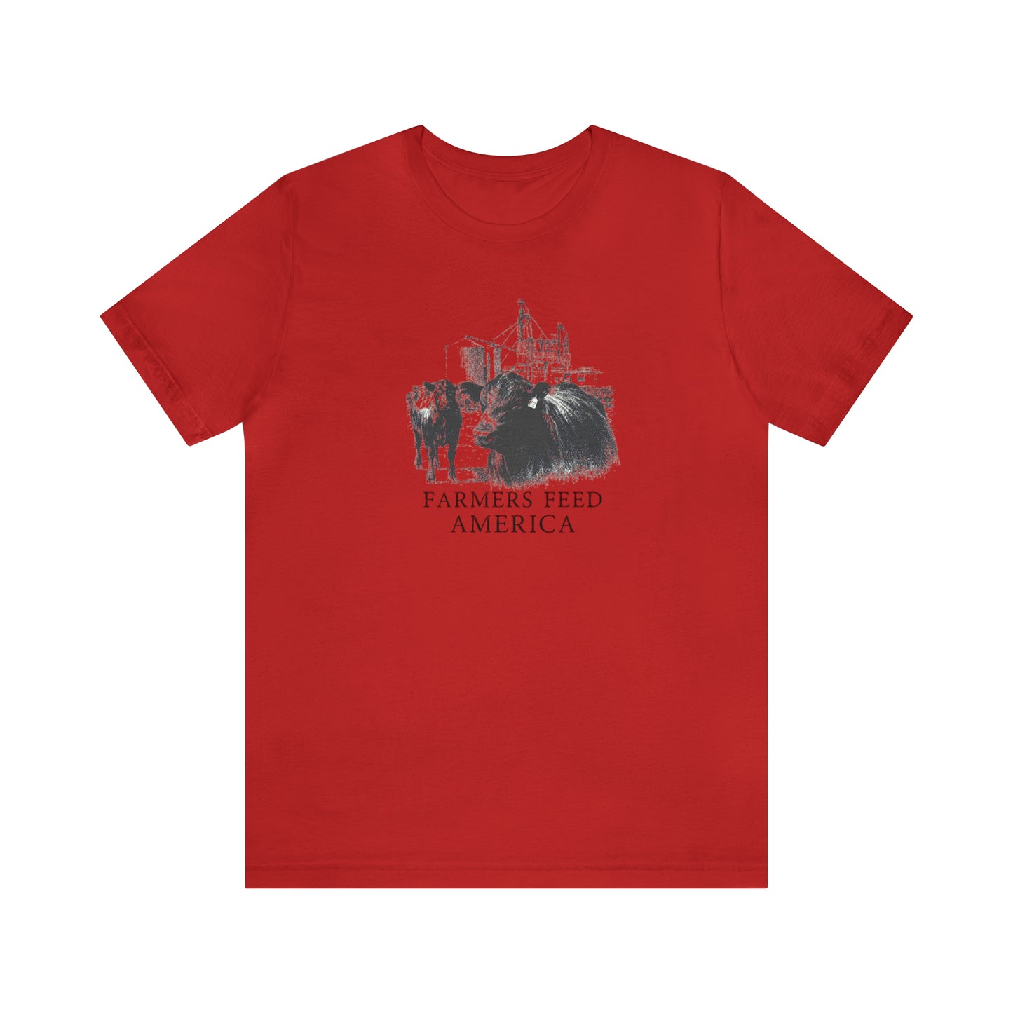 "Farmers Feed America" Unisex Jersey Short Sleeve Tee