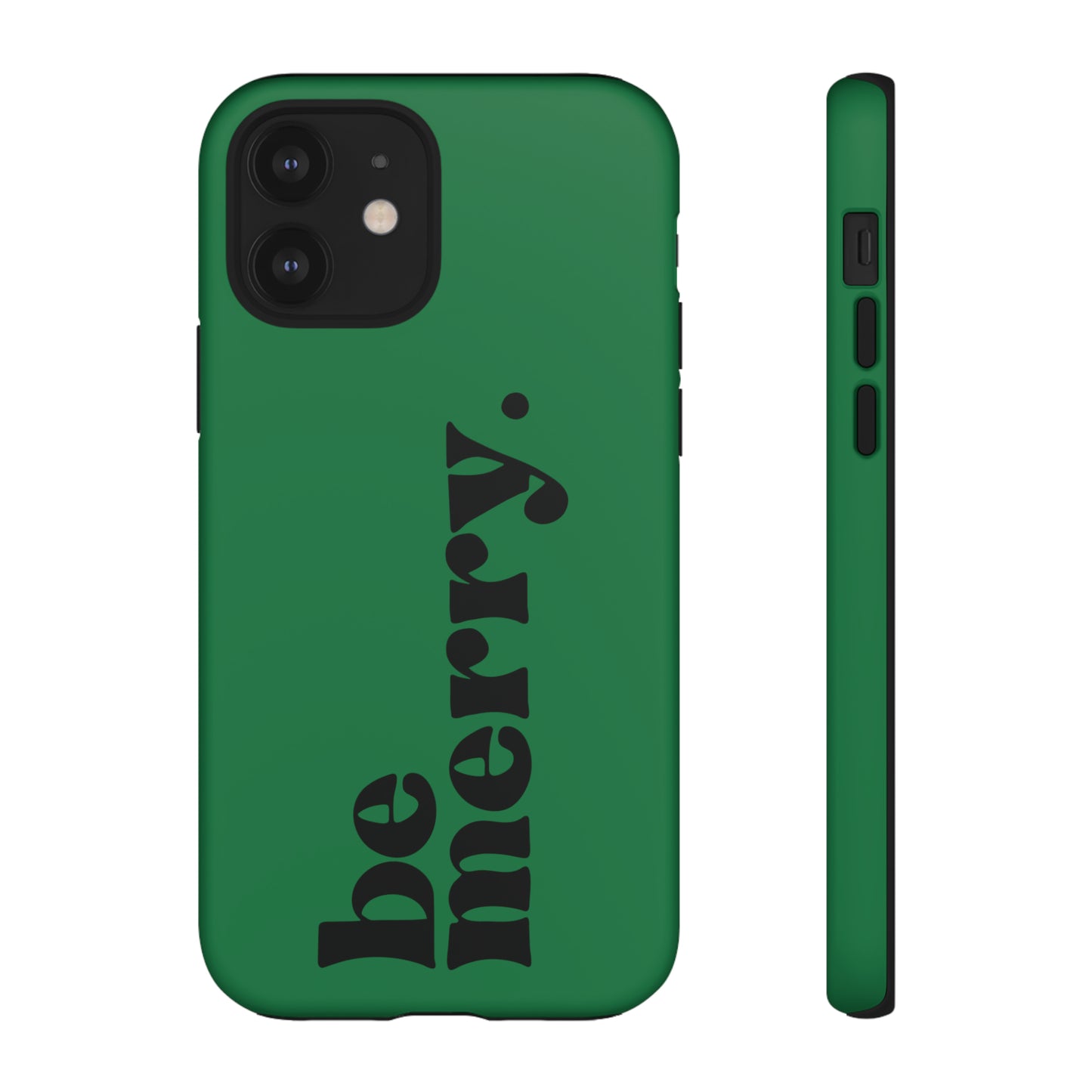 be merry Christmas/ Holiday Apple iPhone Tough Cases