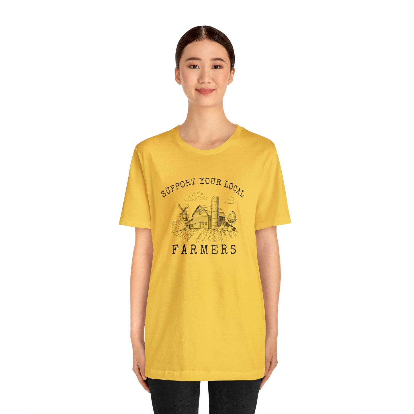 "Support Your Local Farmers Wide Scene" Unisex Jersey Short Sleeve Tee