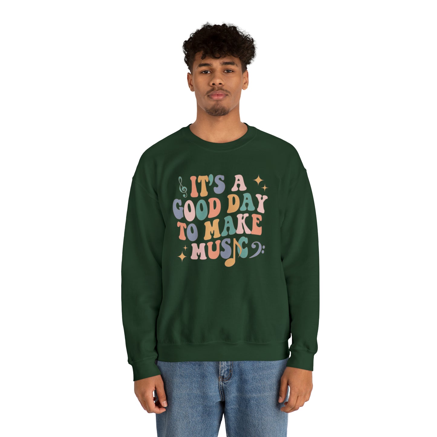 It's a Good Day to Make Music Heavyweight Crewneck Sweatshirt