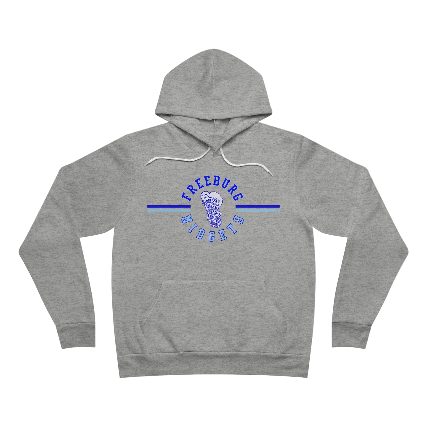 Freeburg Midgets Multi-Striped Logo Unisex Sponge Fleece Pullover Hoodie