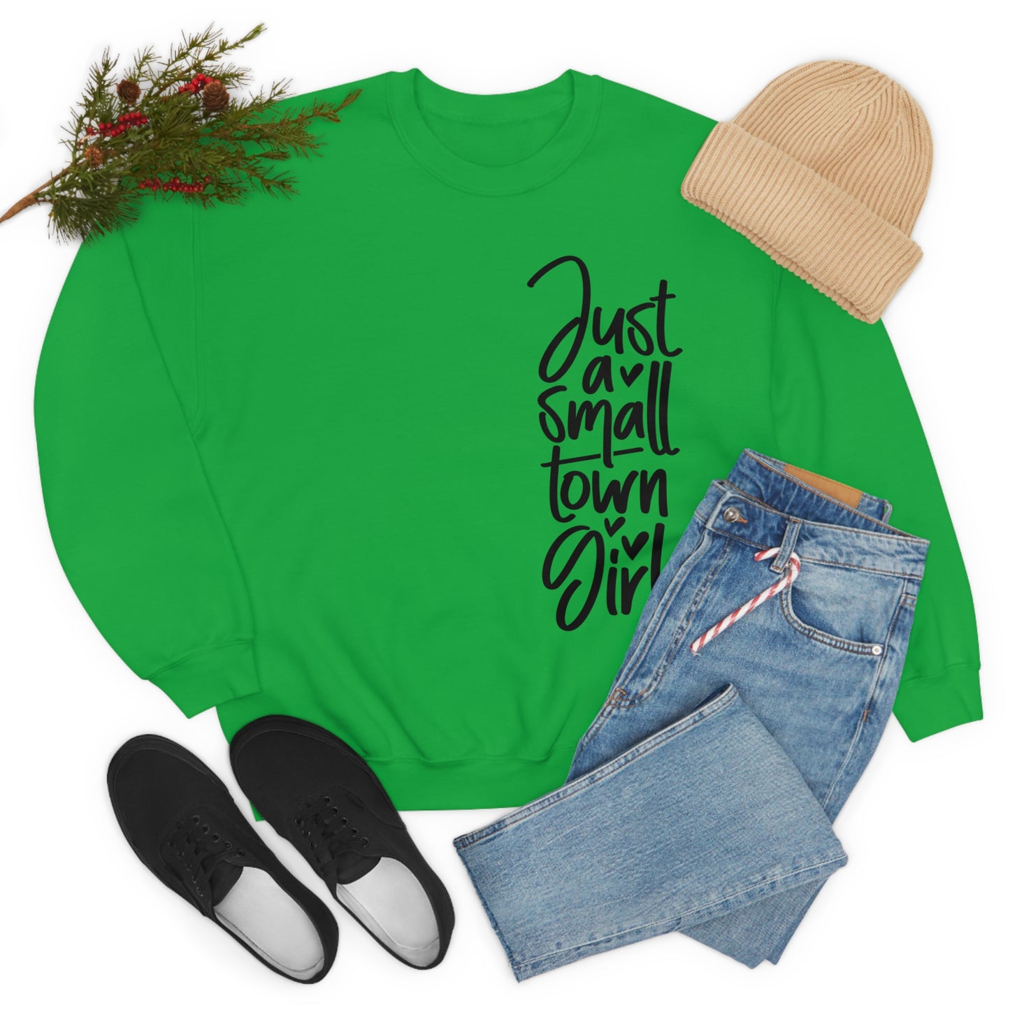 "Just a Small Town Girl" - Unisex Heavy Blend™ Crewneck Sweatshirt