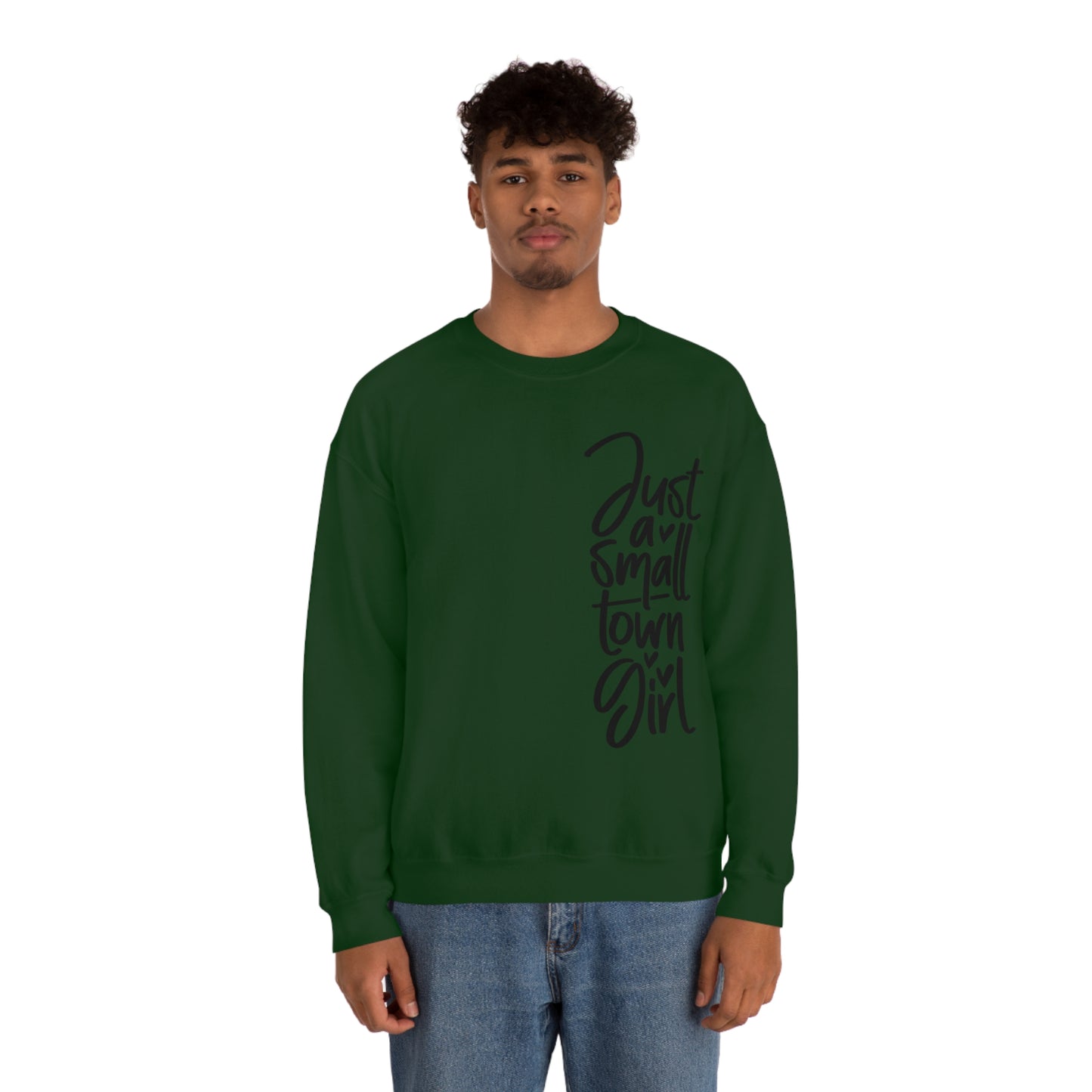 "Just a Small Town Girl" - Unisex Heavy Blend™ Crewneck Sweatshirt