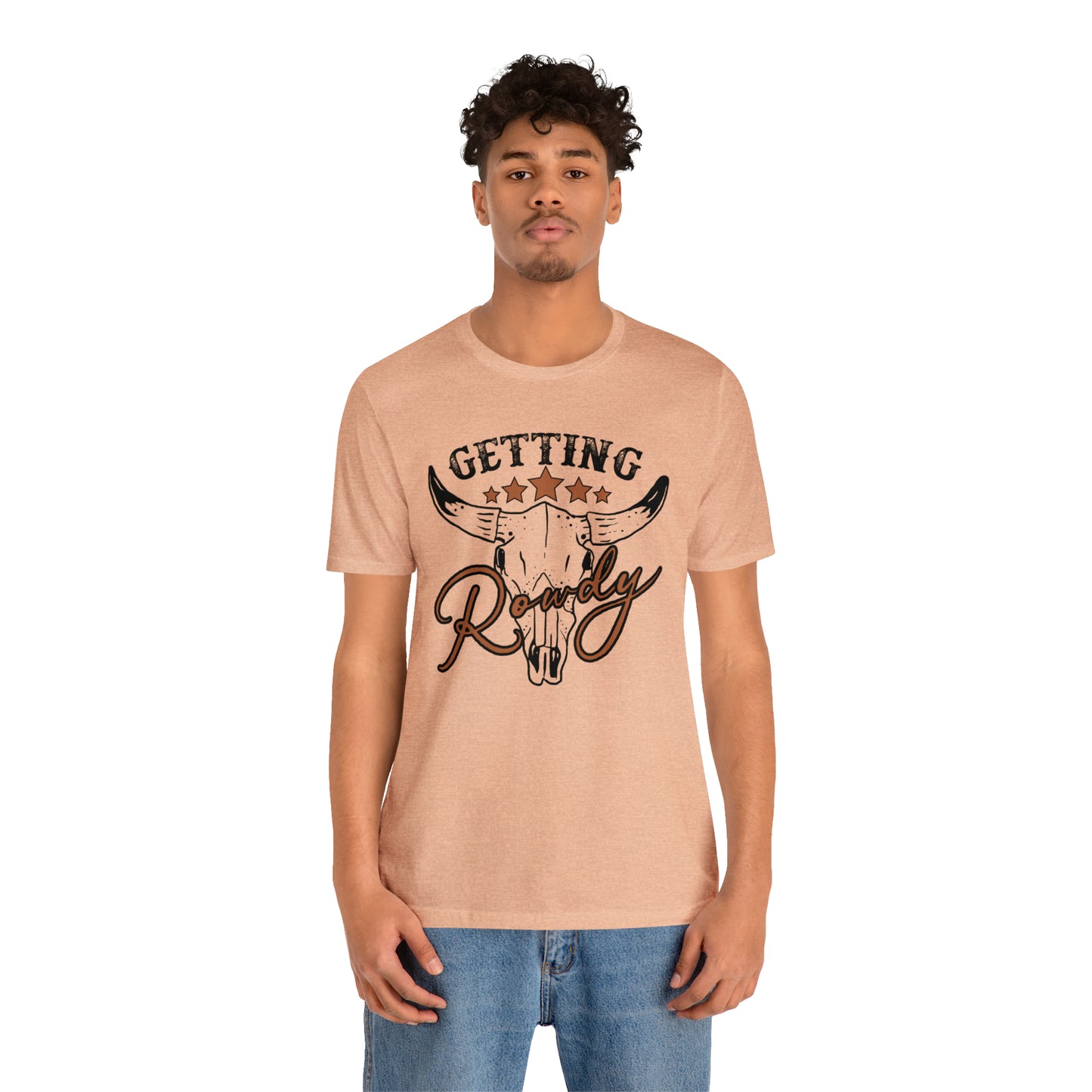 Vintage Getting Rowdy Party/ Bridesmaid/ Groomsman T-Shirt - Black Ink