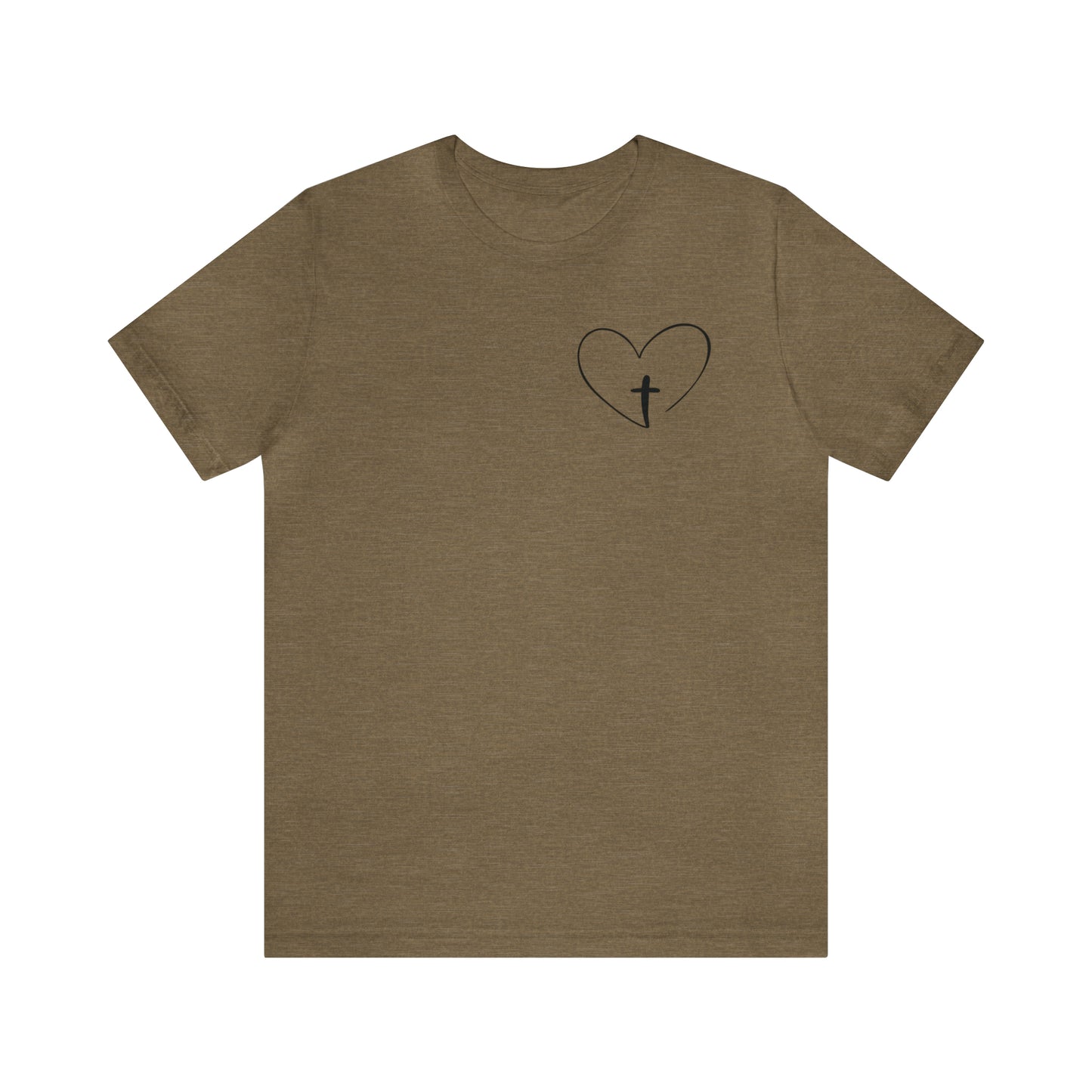 "Jesus Scripture" (Front and Back Design) Unisex Jersey Short Sleeve Tee