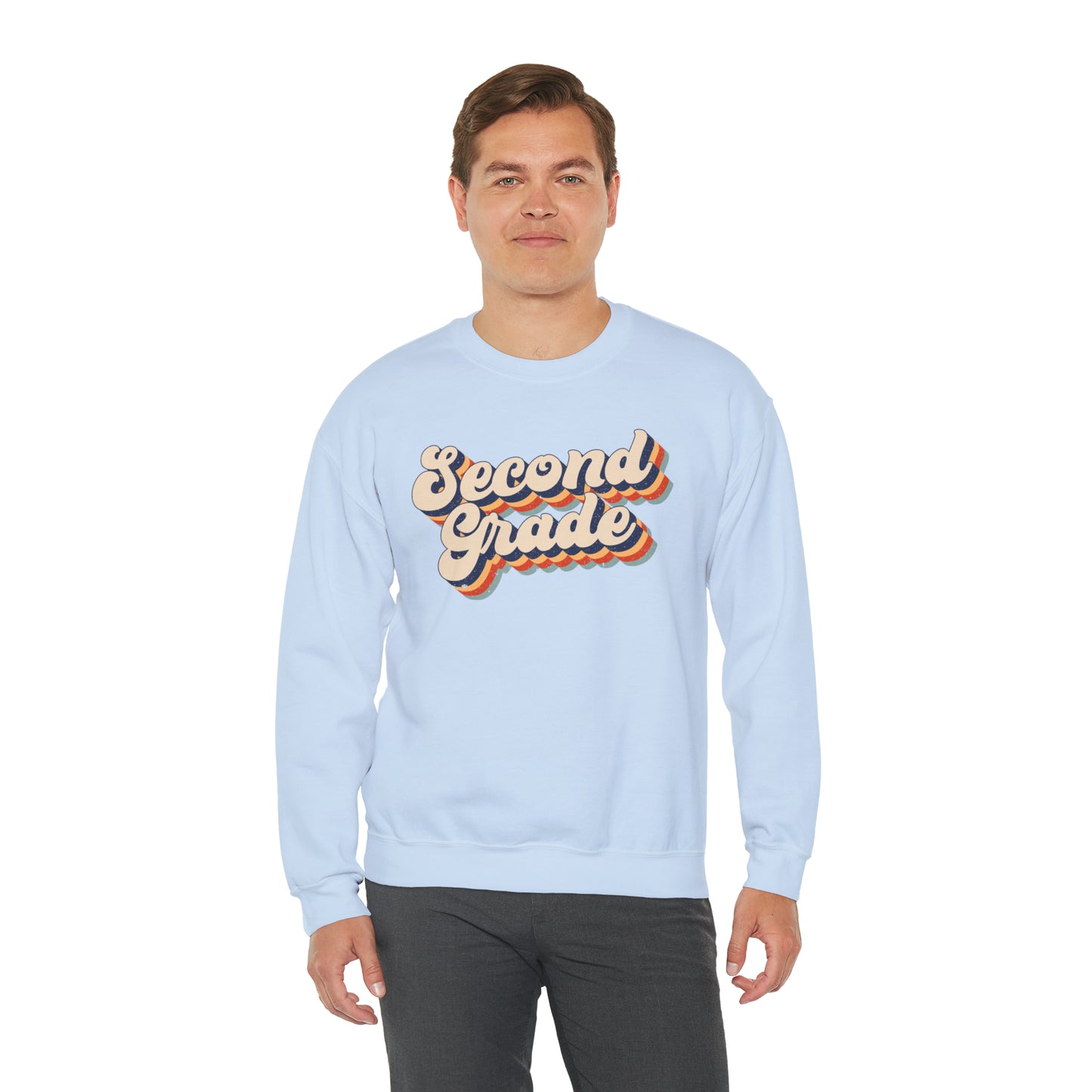 Retro Second Grade Unisex Heavy Blend™ Crewneck Sweatshirt