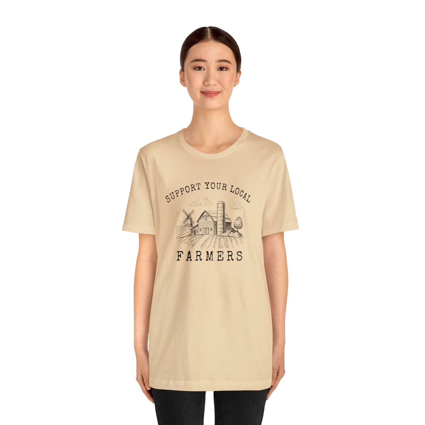 "Support Your Local Farmers Wide Scene" Unisex Jersey Short Sleeve Tee