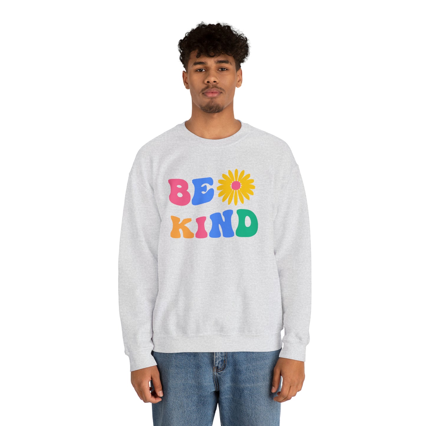 Be Kind Retro Warm Colored Unisex Heavy Blend™ Crewneck Sweatshirt