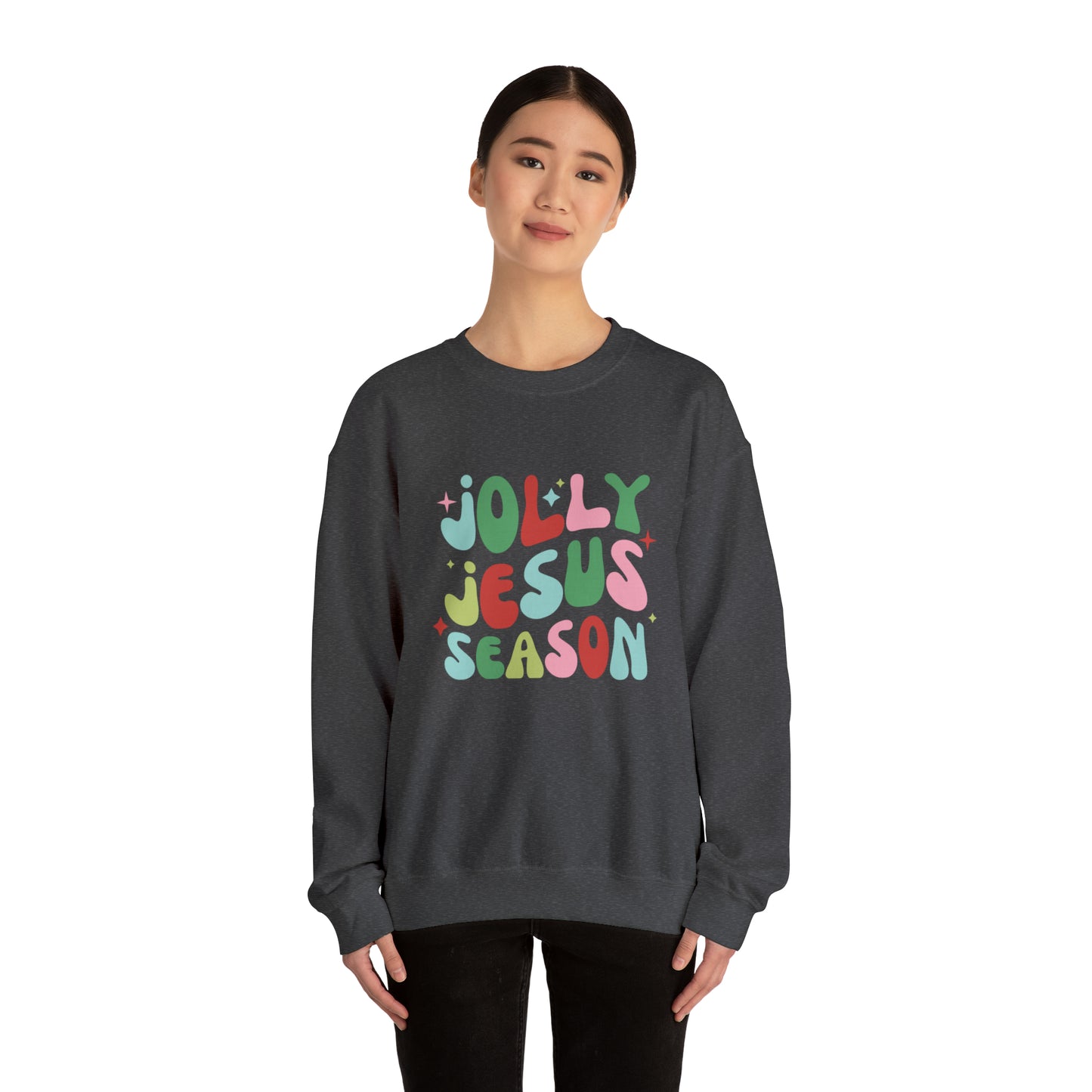 Jolly Jesus Season Unisex Heavy Blend™ Crewneck Sweatshirt