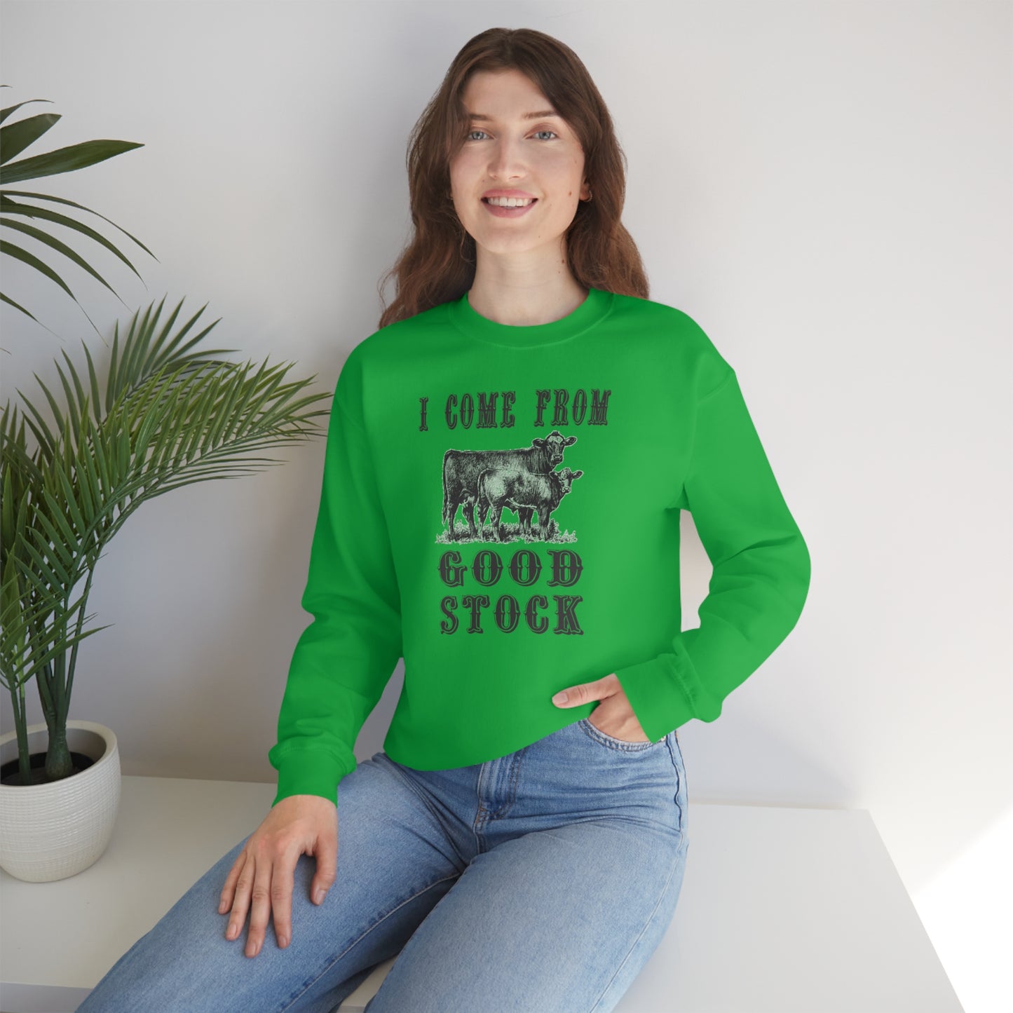 "I come from Good Stock" - Unisex Heavy Blend™ Crewneck Sweatshirt