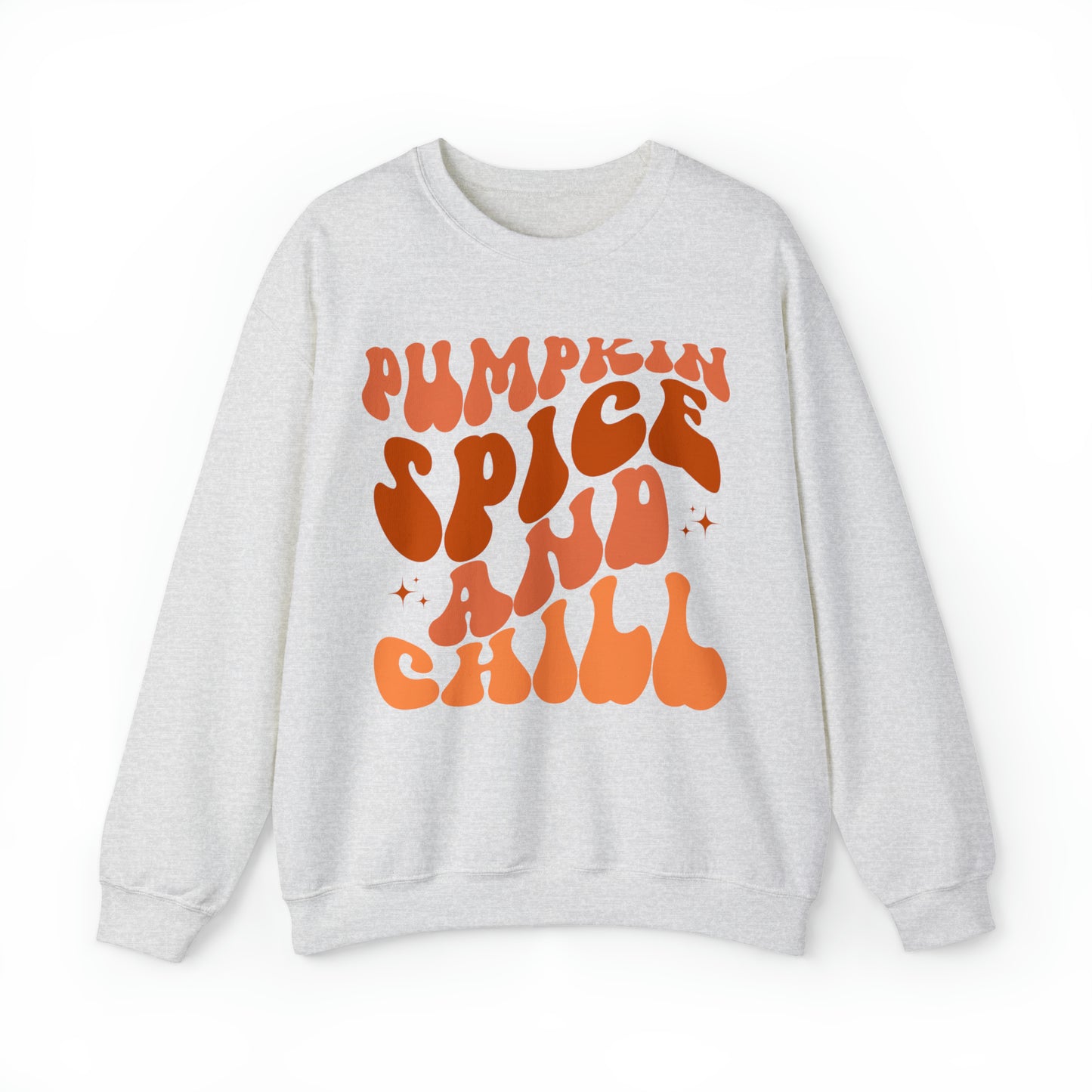 Pumpkin Spice and Chill Heavy Blend™ Crewneck Sweatshirt