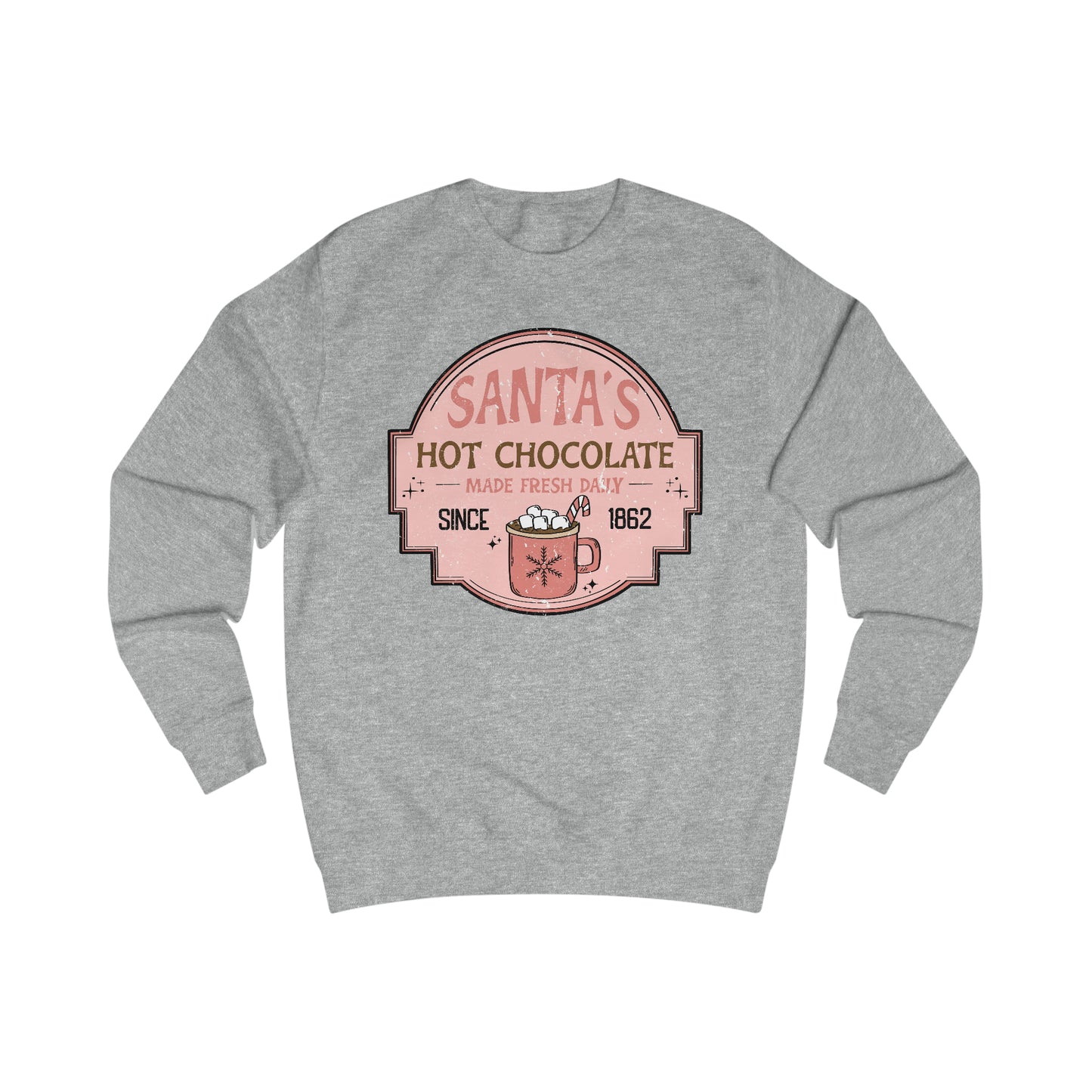 Santa's Hot Chocolate Christmas / Holiday Unisex Heavy Blend™ Crewneck Sweatshirt