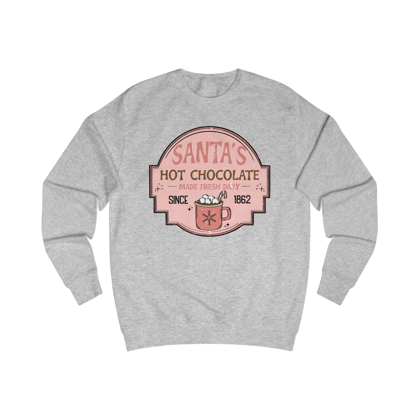 Santa's Hot Chocolate Christmas / Holiday Unisex Heavy Blend™ Crewneck Sweatshirt