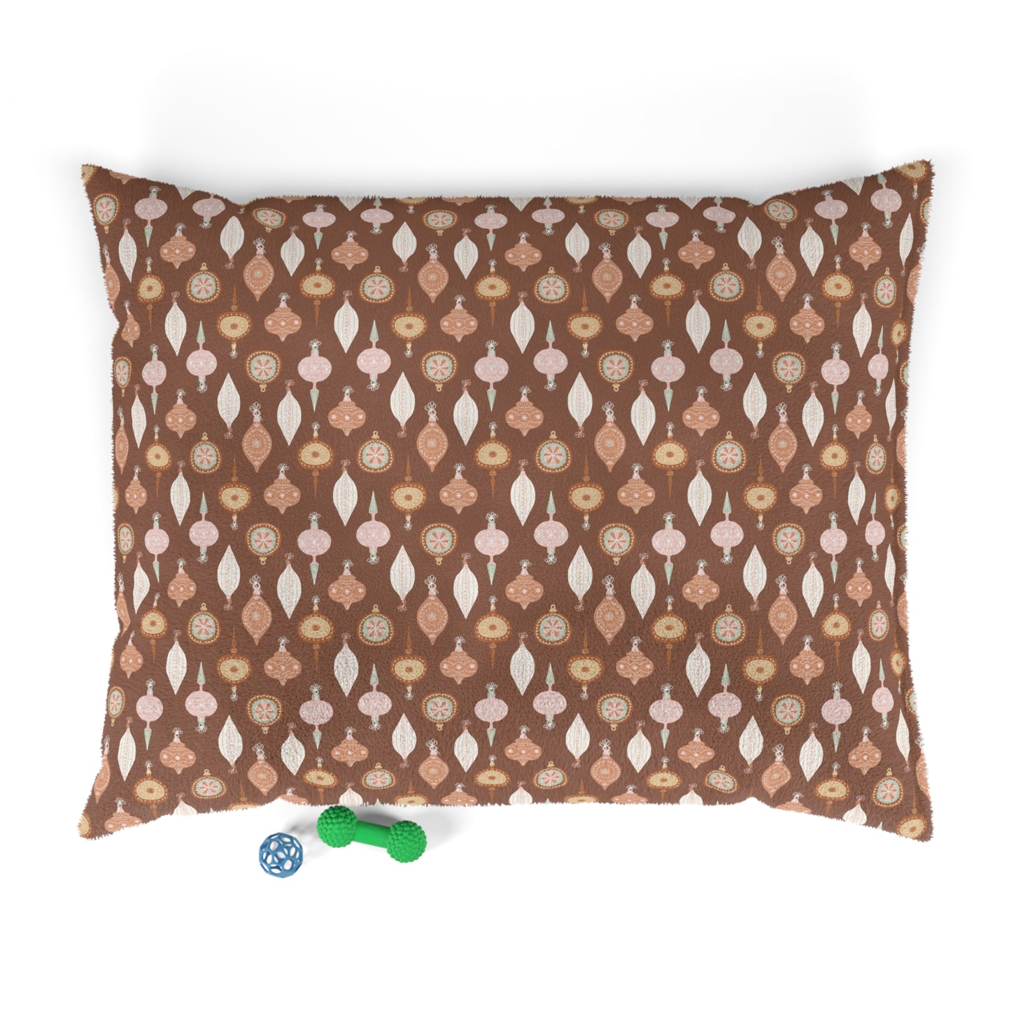 Brown Bougie Christmas Ornament Pet Bed