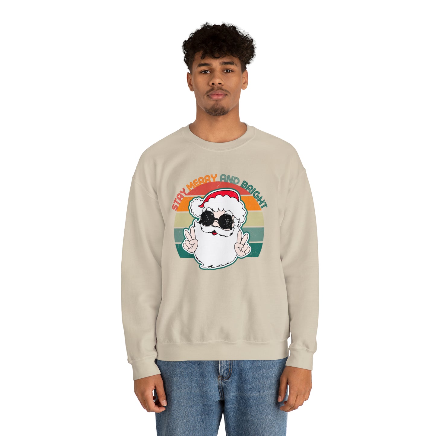 Stay Merry and Bright Heavyweight Crewneck Sweatshirt