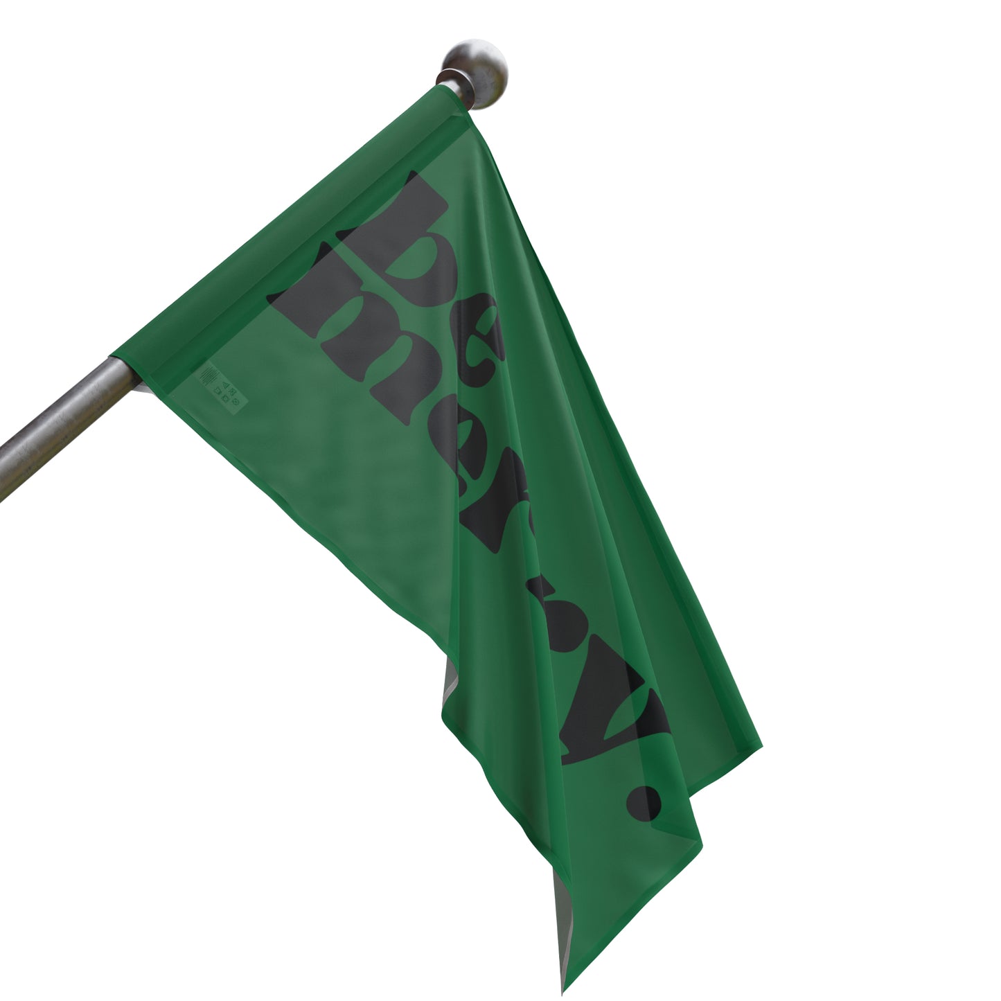 be merry Christmas Holiday Wooden Print Flag - Green