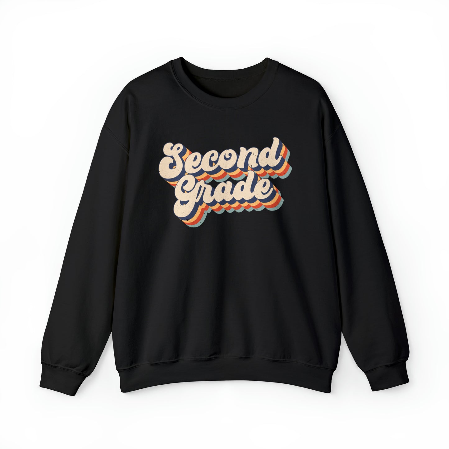 Retro Second Grade Unisex Heavy Blend™ Crewneck Sweatshirt