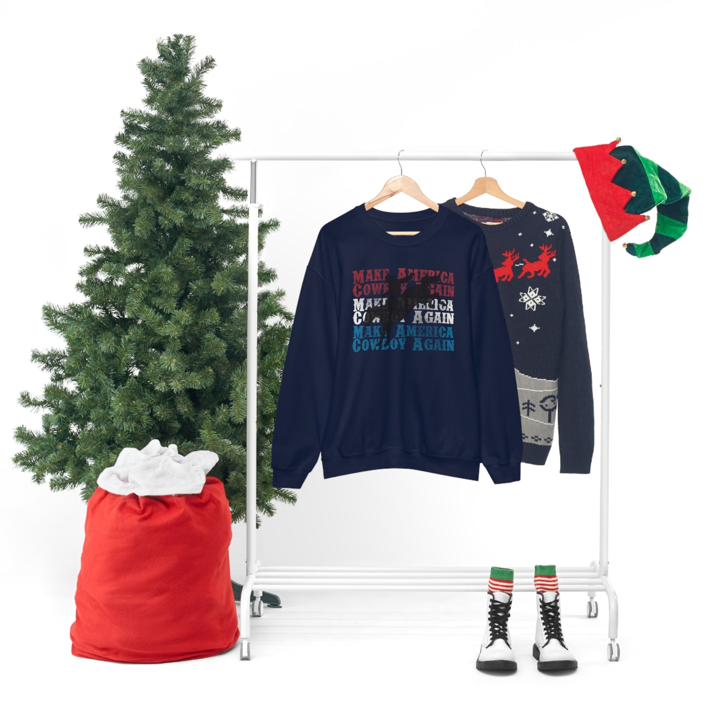 "Make America Cowboy Again" - Unisex Heavy Blend™ Crewneck Sweatshirt