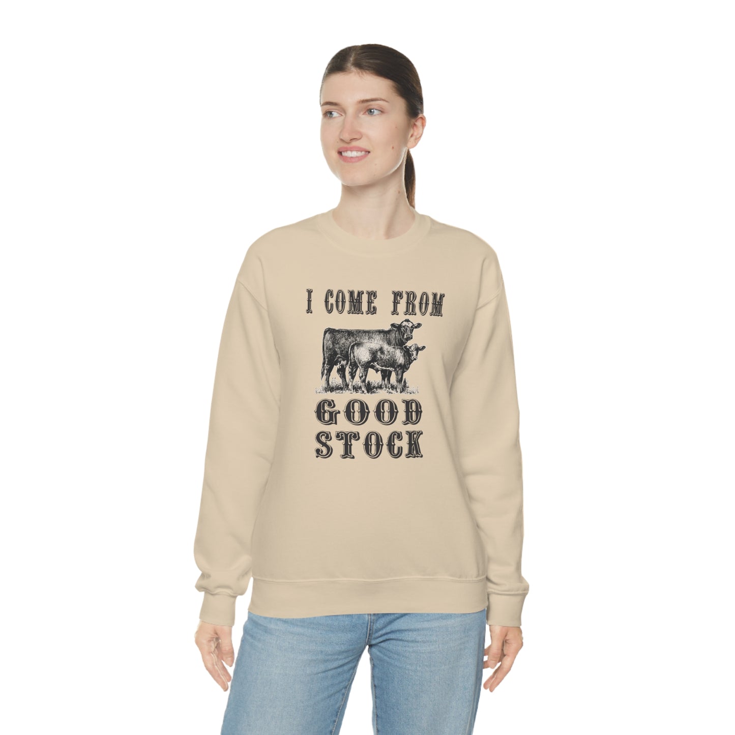 "I come from Good Stock" - Unisex Heavy Blend™ Crewneck Sweatshirt
