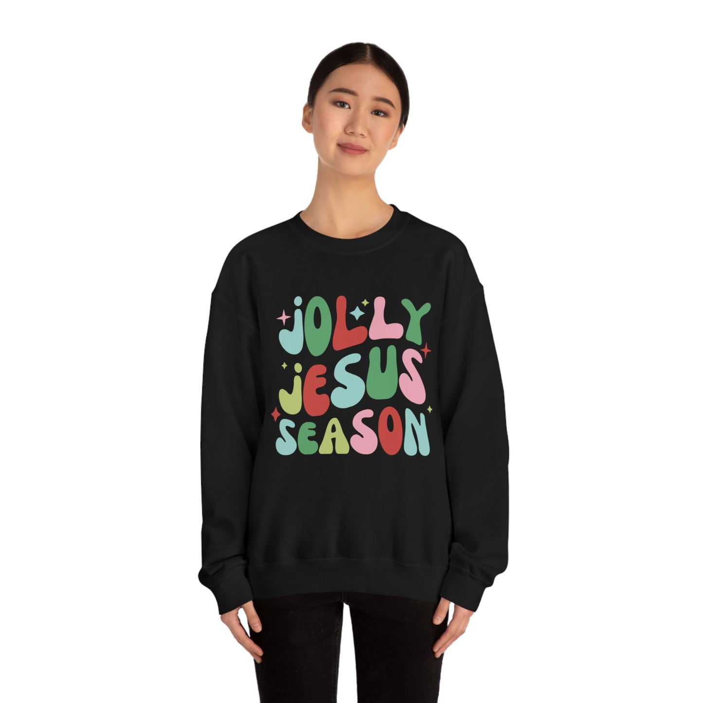 Jolly Jesus Season Heavyweight Crewneck Sweatshirt