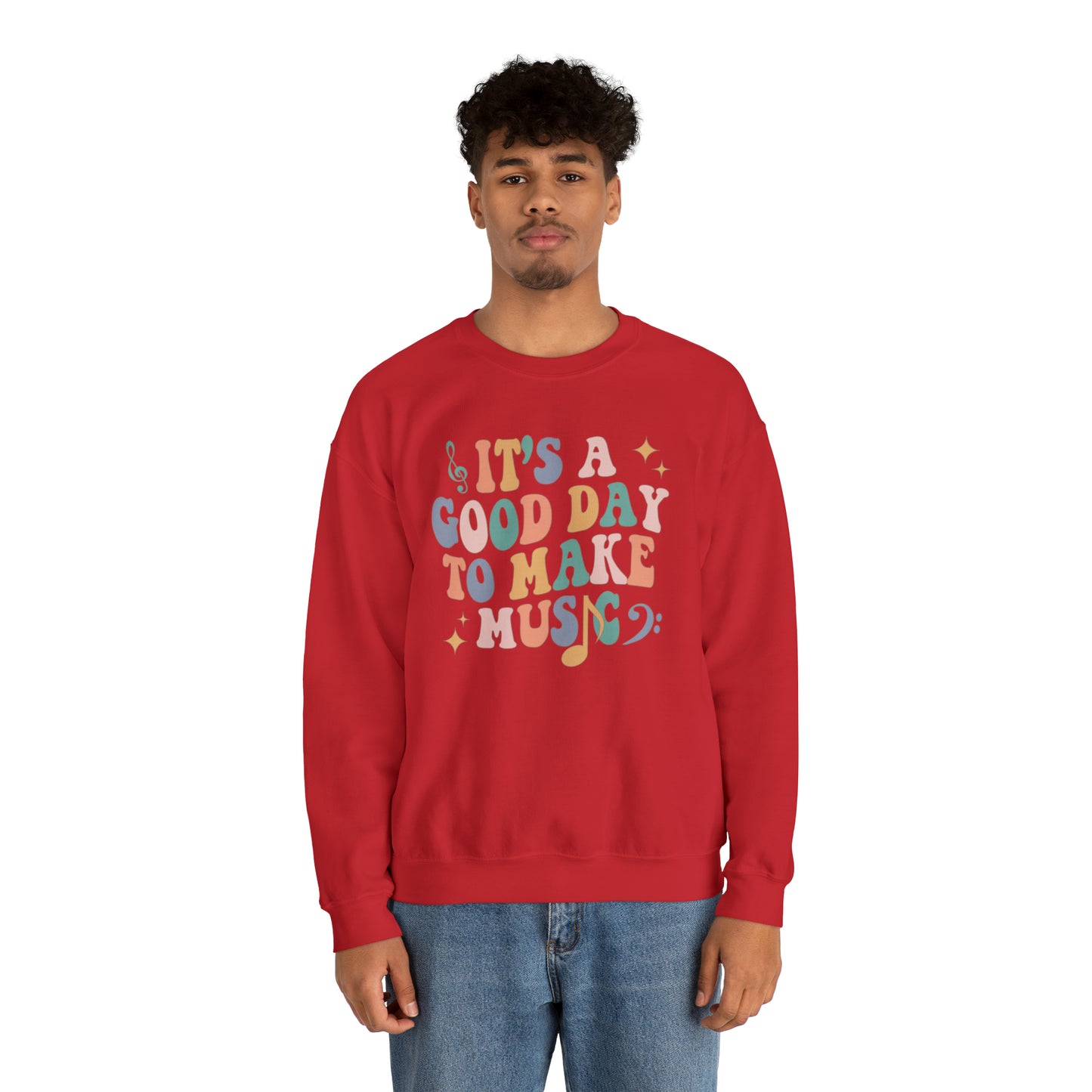 It's a Good Day to Make Music Heavyweight Crewneck Sweatshirt
