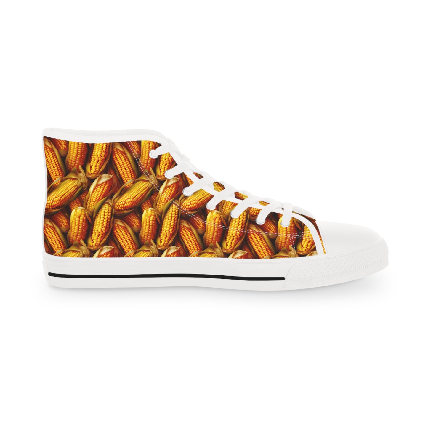 Grain Farmer/ Field Corn Shoes Men's High Top Sneakers - Green