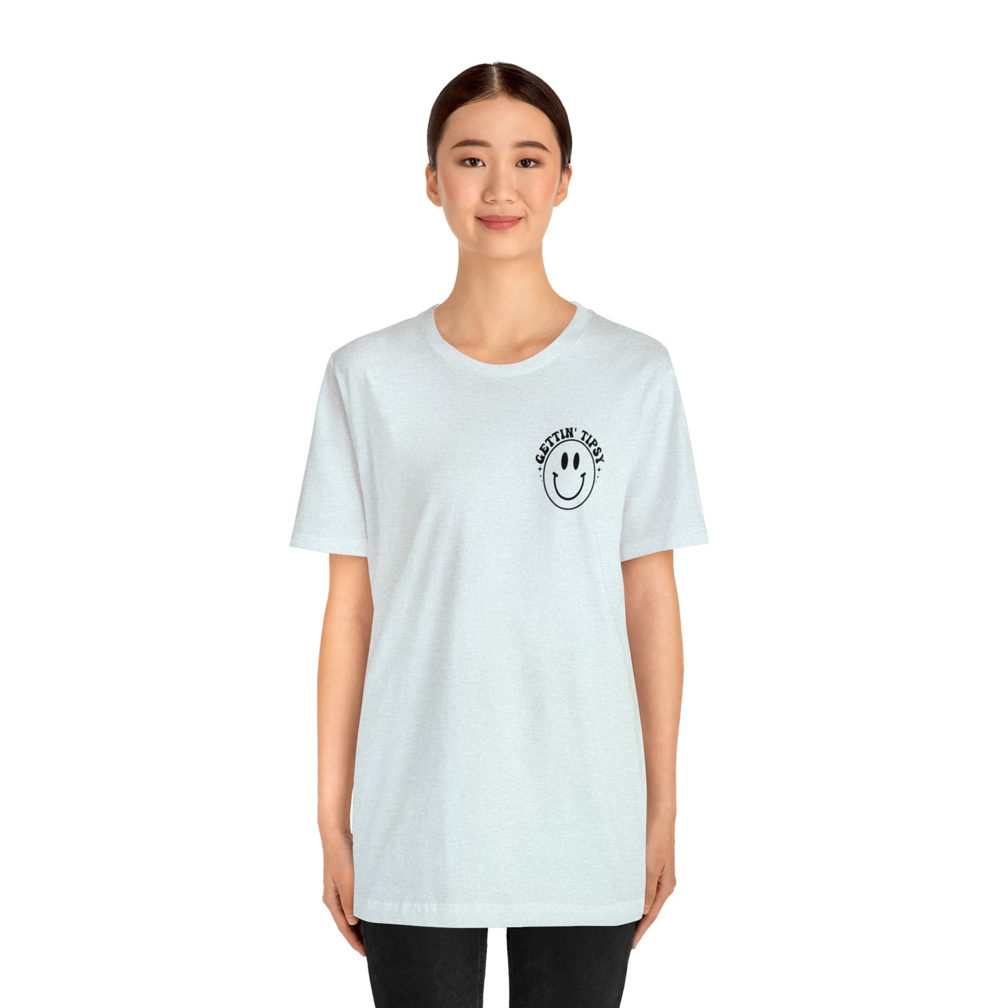 "Errbody in the Lake Gettin' Tipsy" (Front and Back Design) Unisex Jersey Short Sleeve Tee
