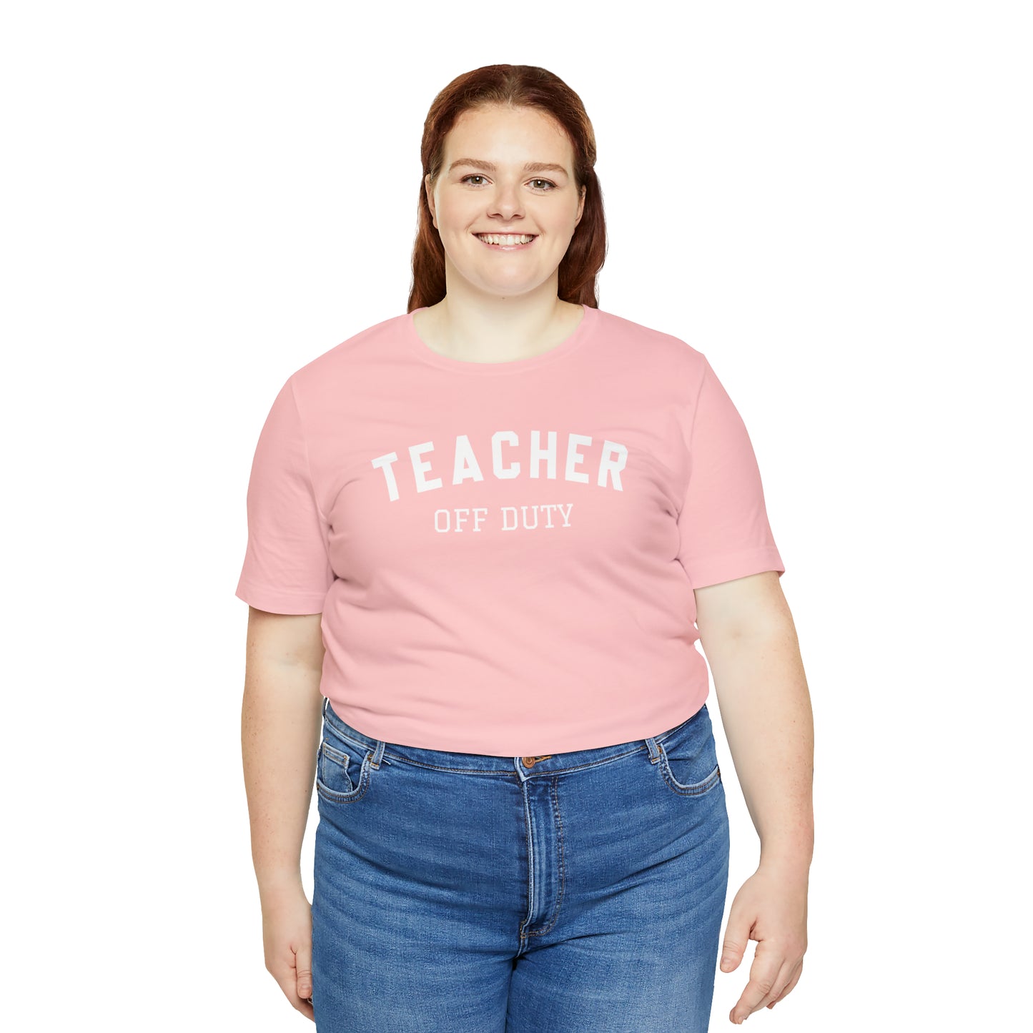 "Teacher Off-Duty" Unisex Jersey Short Sleeve Tee