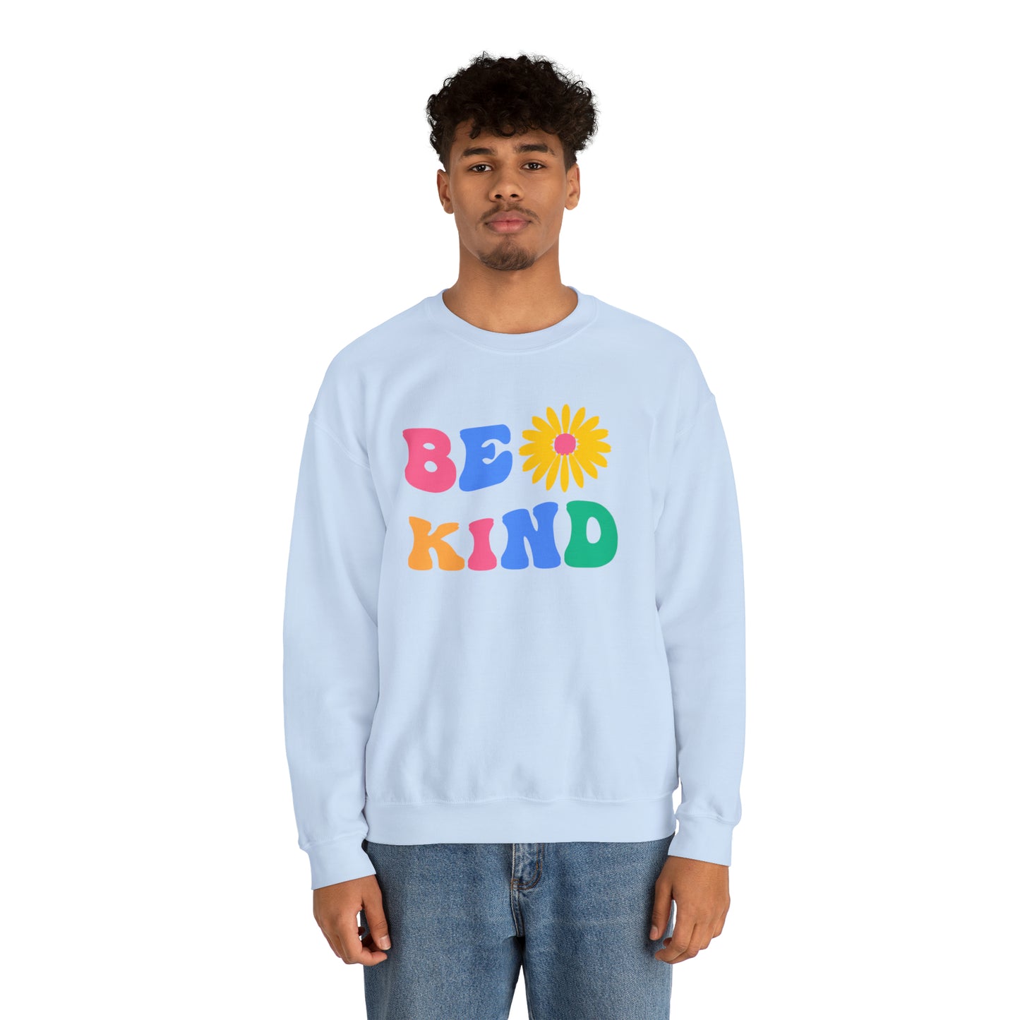 Be Kind Retro Warm Colored Unisex Heavy Blend™ Crewneck Sweatshirt