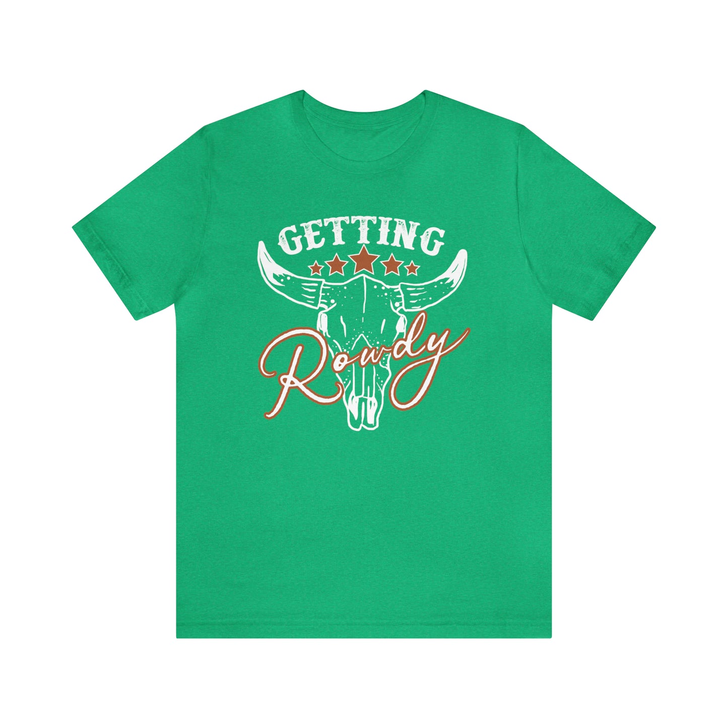 Vintage Getting Rowdy Party/ Bridesmaid/ Groomsman T-Shirt - White Ink