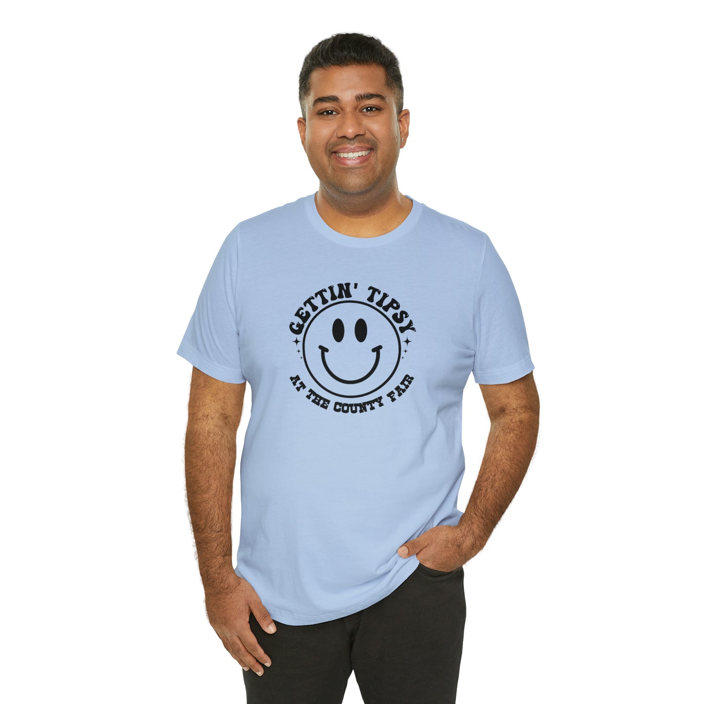 "Gettin' Tipsy at the County Fair" Unisex Jersey Short Sleeve Tee
