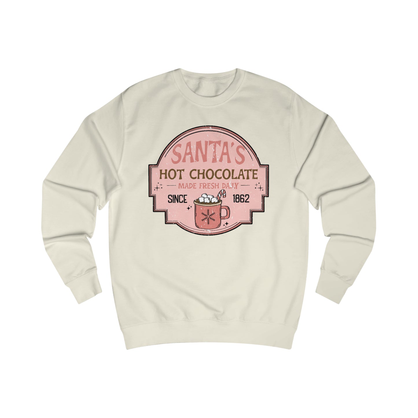 Santa's Hot Chocolate Christmas / Holiday Unisex Heavy Blend™ Crewneck Sweatshirt