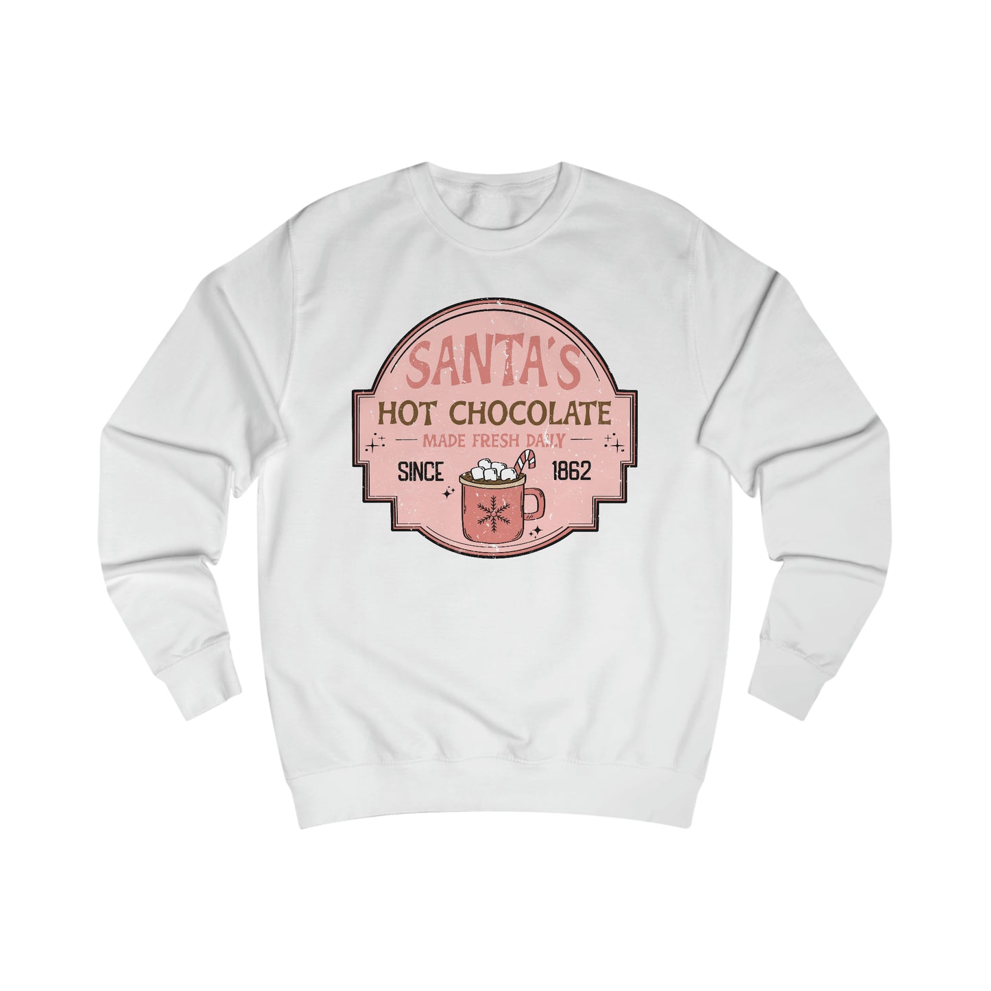 Santa's Hot Chocolate Christmas / Holiday Unisex Heavy Blend™ Crewneck Sweatshirt
