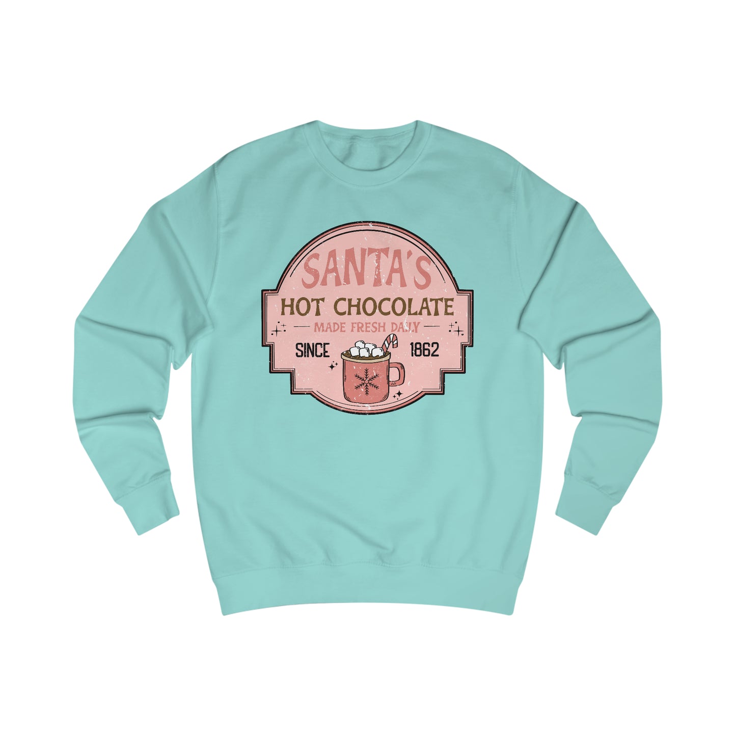 Santa's Hot Chocolate Christmas / Holiday Unisex Heavy Blend™ Crewneck Sweatshirt