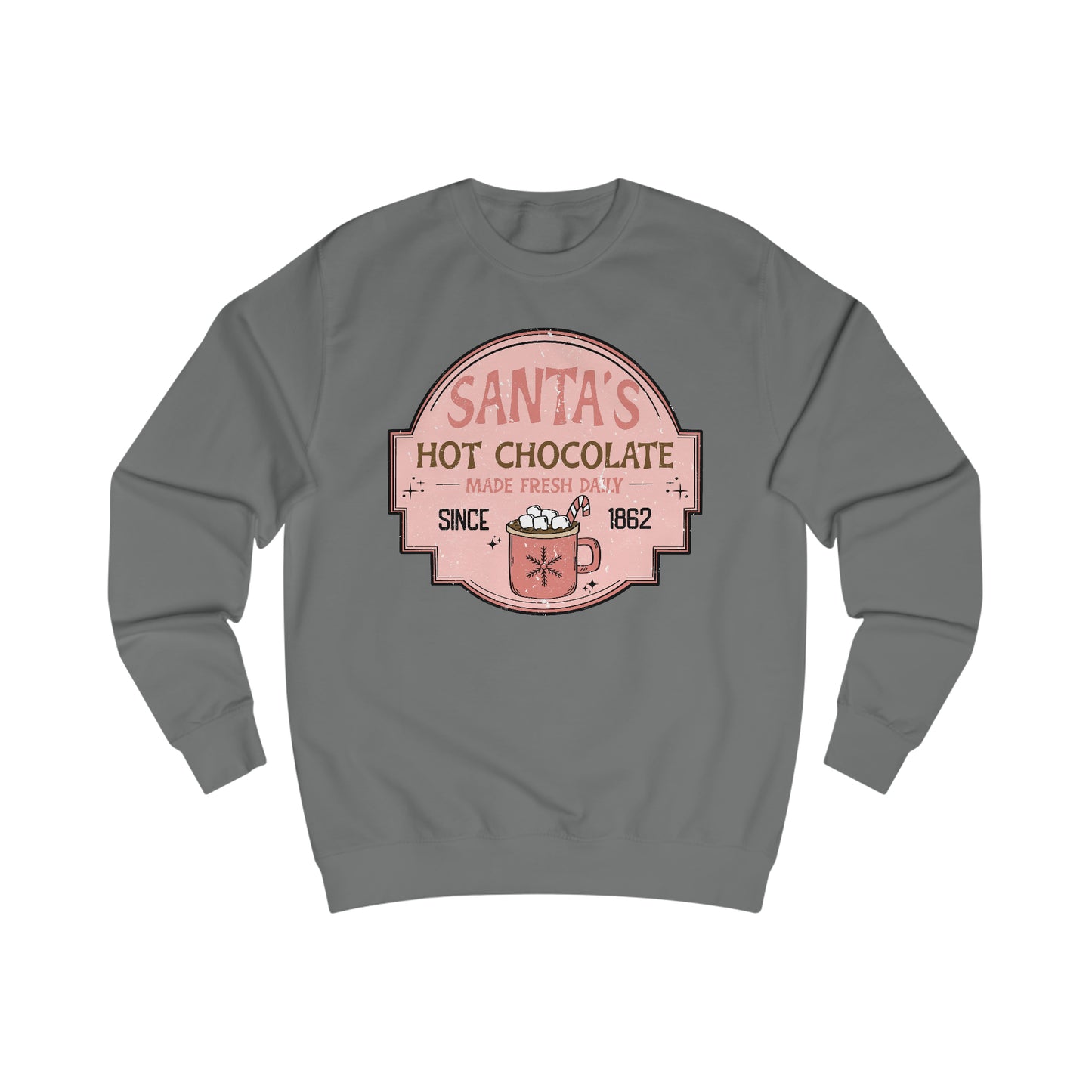 Santa's Hot Chocolate Christmas / Holiday Unisex Heavy Blend™ Crewneck Sweatshirt