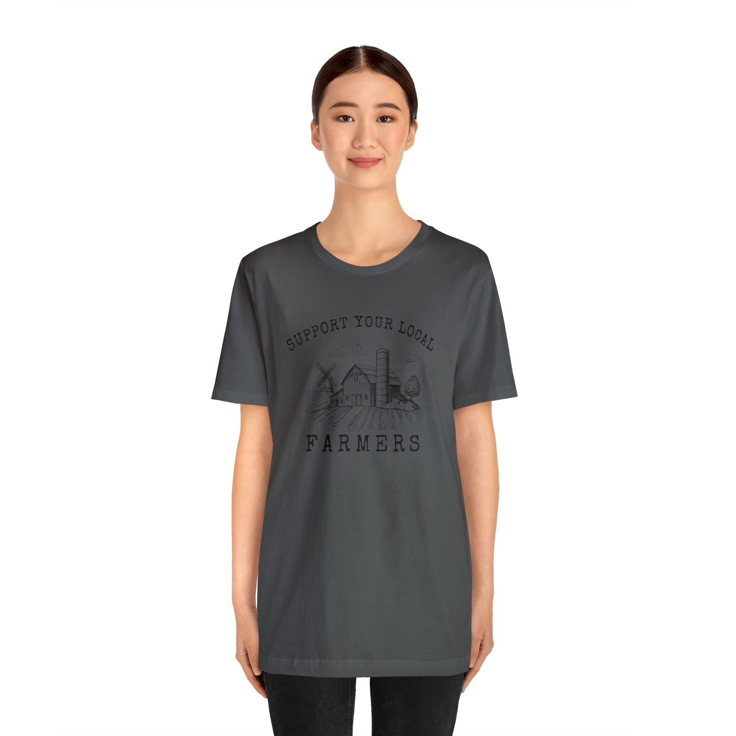 "Support Your Local Farmers Wide Scene" Unisex Jersey Short Sleeve Tee