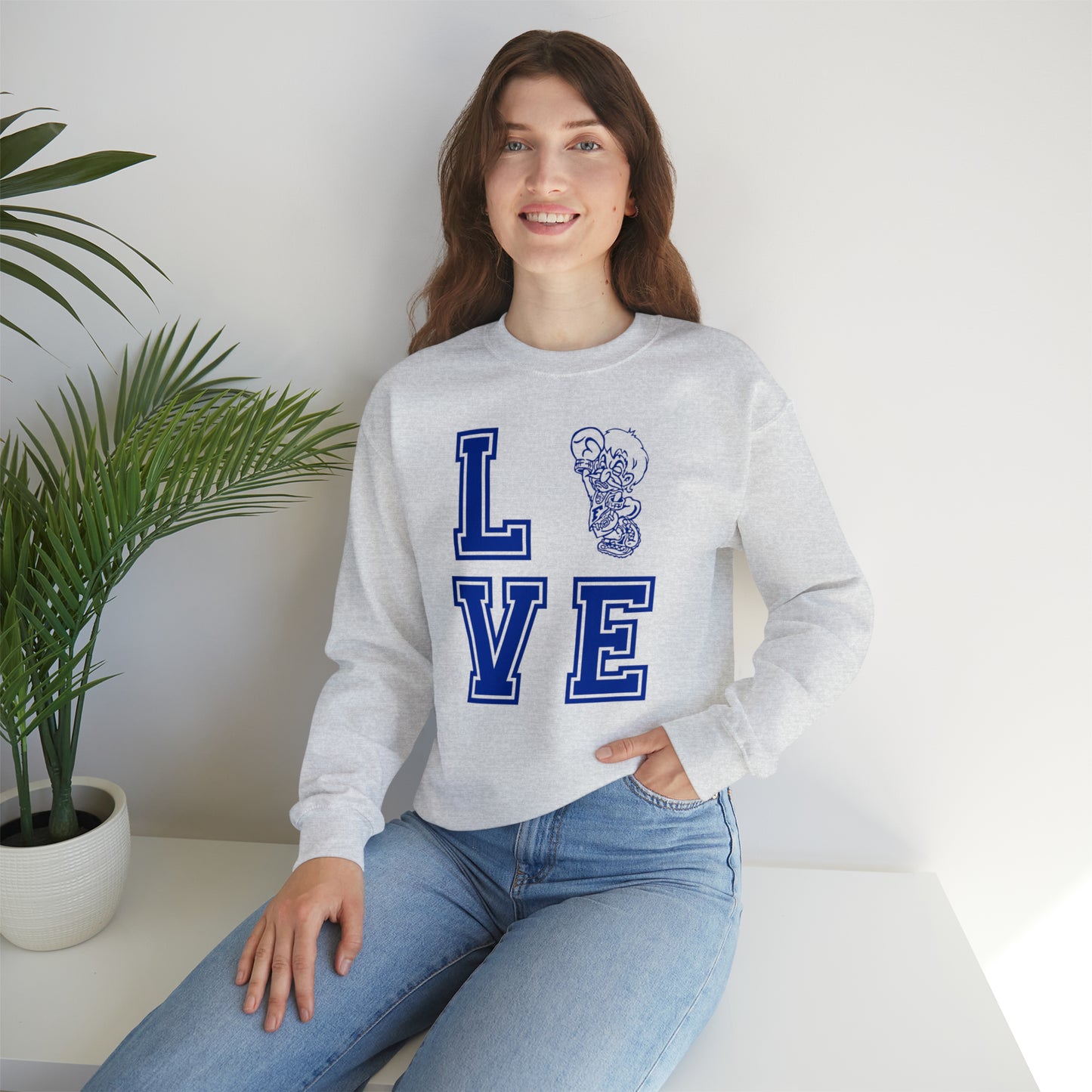 "Love Freeburg Midgets" Unisex Heavy Blend™ Crewneck Sweatshirt
